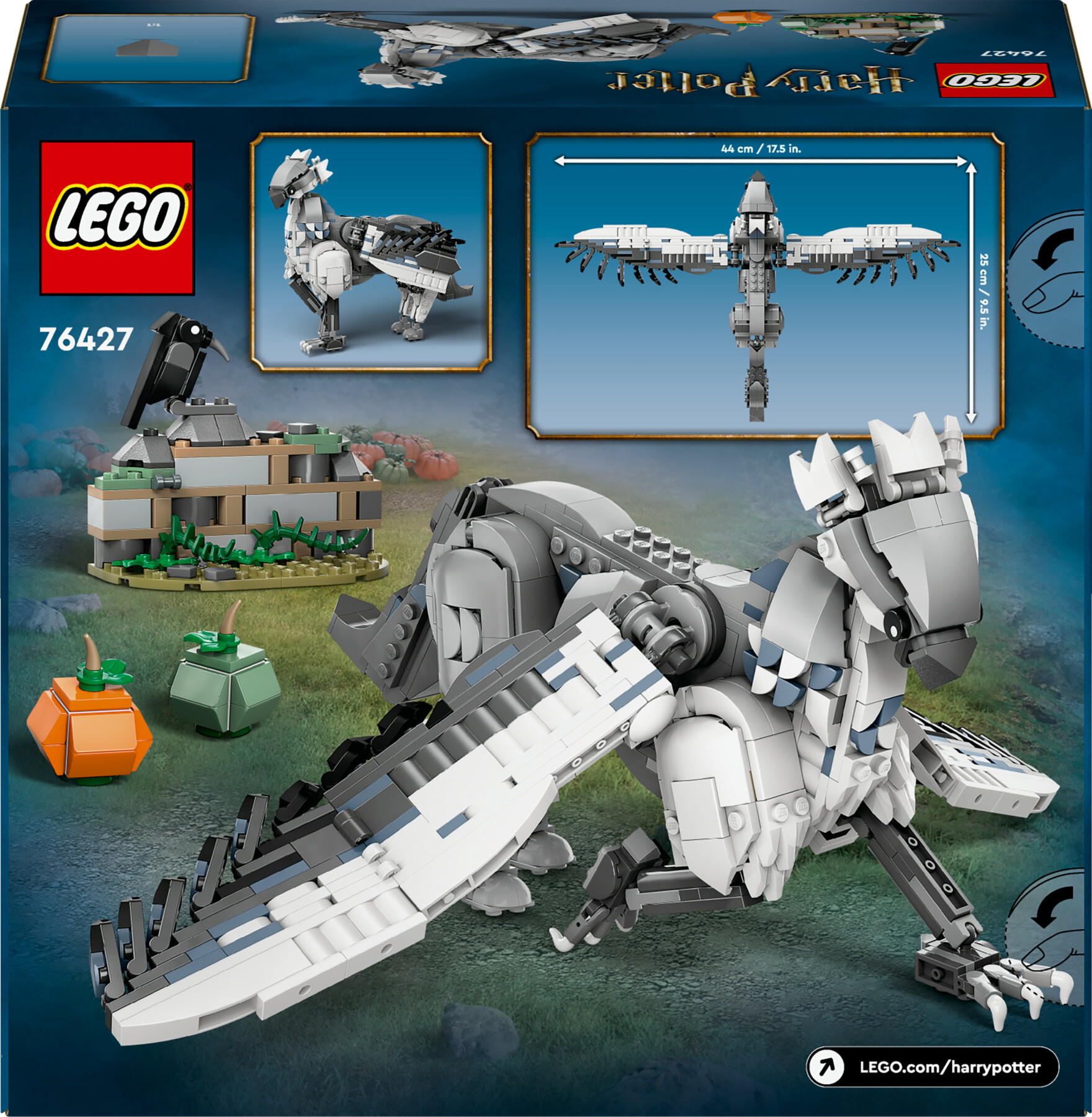 Lego harry potter 76427 fierobecco, ippogrifo giocattolo da costruire con parti snodabili da collezione, giochi per bambini 9+ - LEGO® Harry Potter™