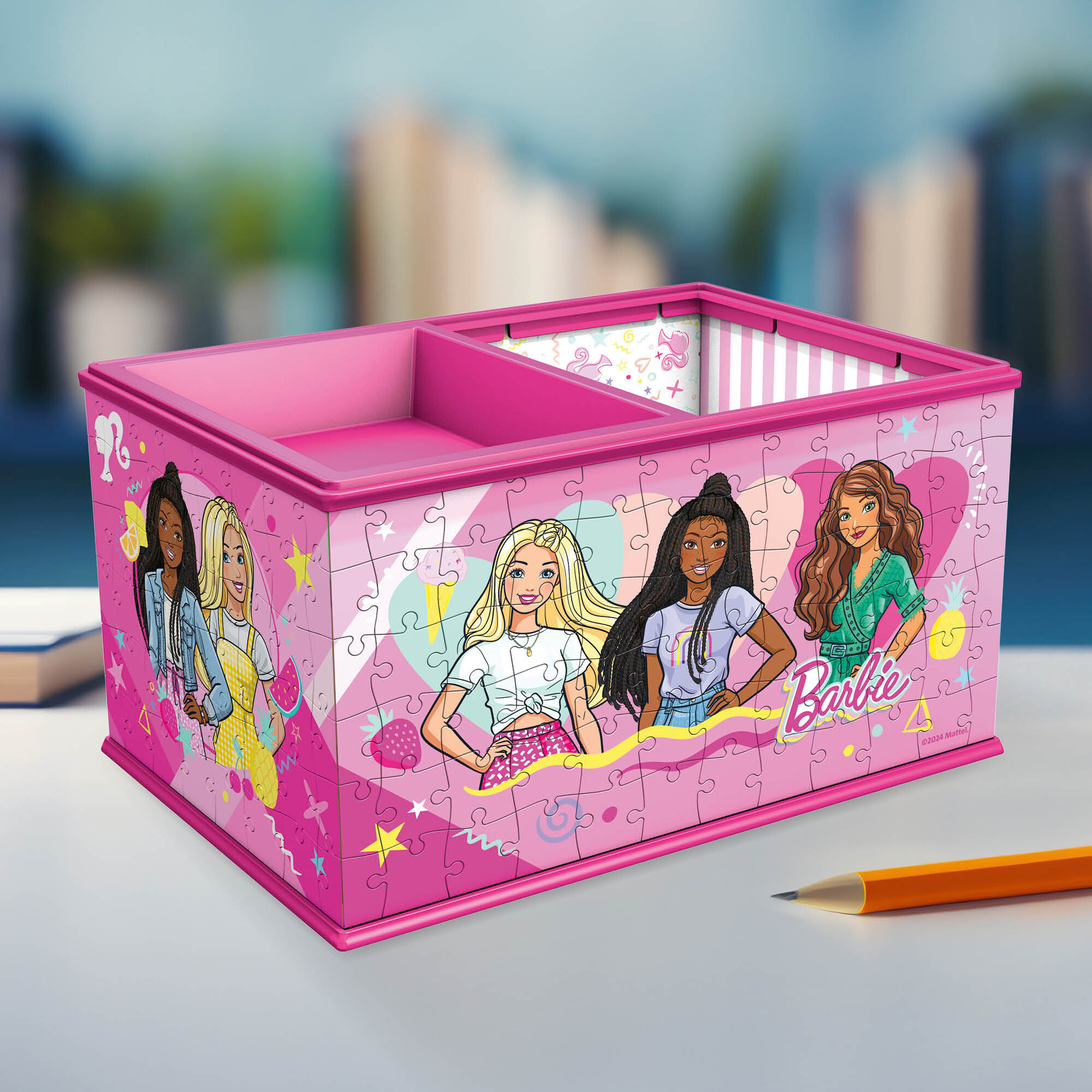 Ravensburger - 3d puzzle barbie storage box, 216 pezzi, include accessori, 8+ anni - RAVENSBURGER 3D PUZZLE