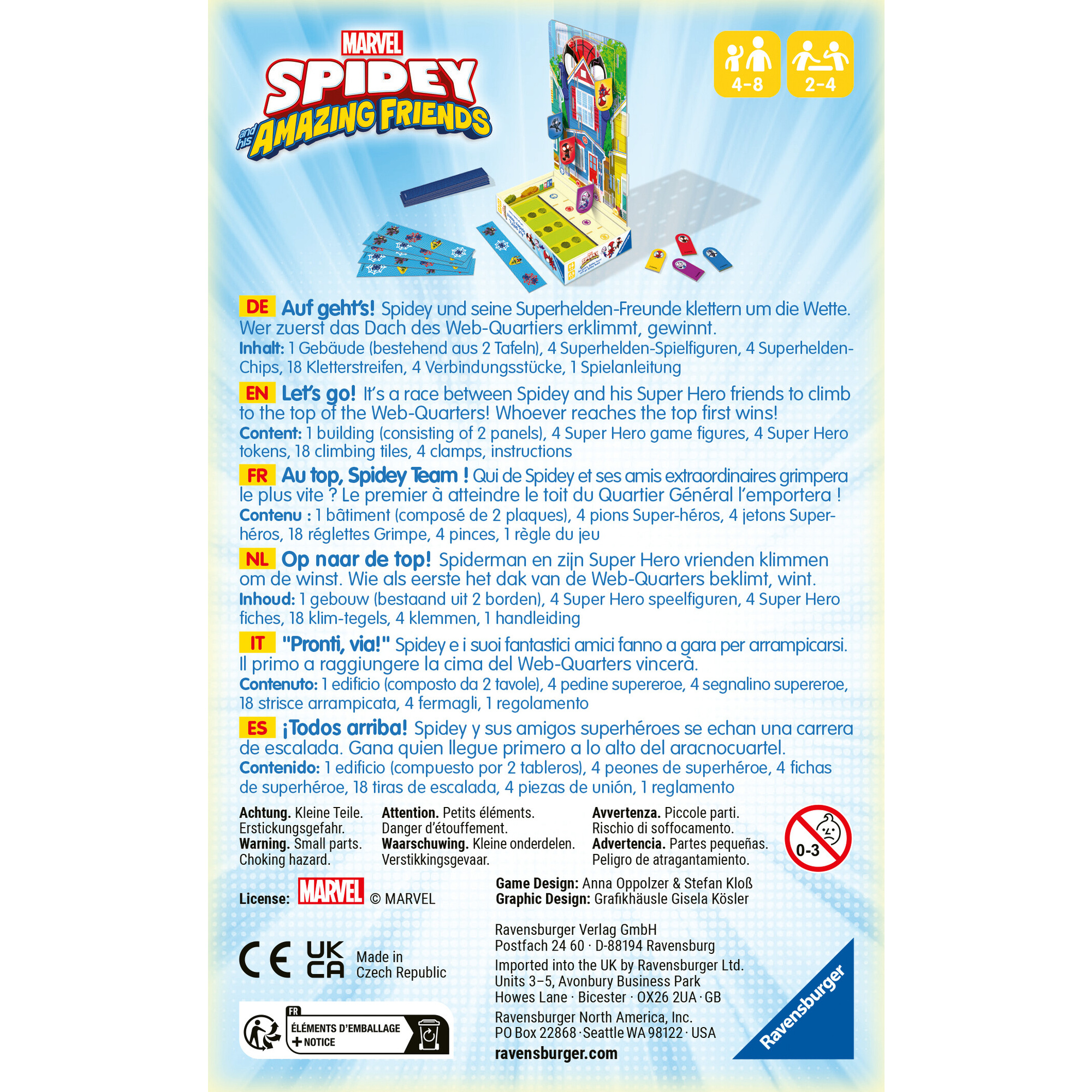 Spidey and friends, gioco travel, 2-5 giocatori, 6+ - RAVENSBURGER