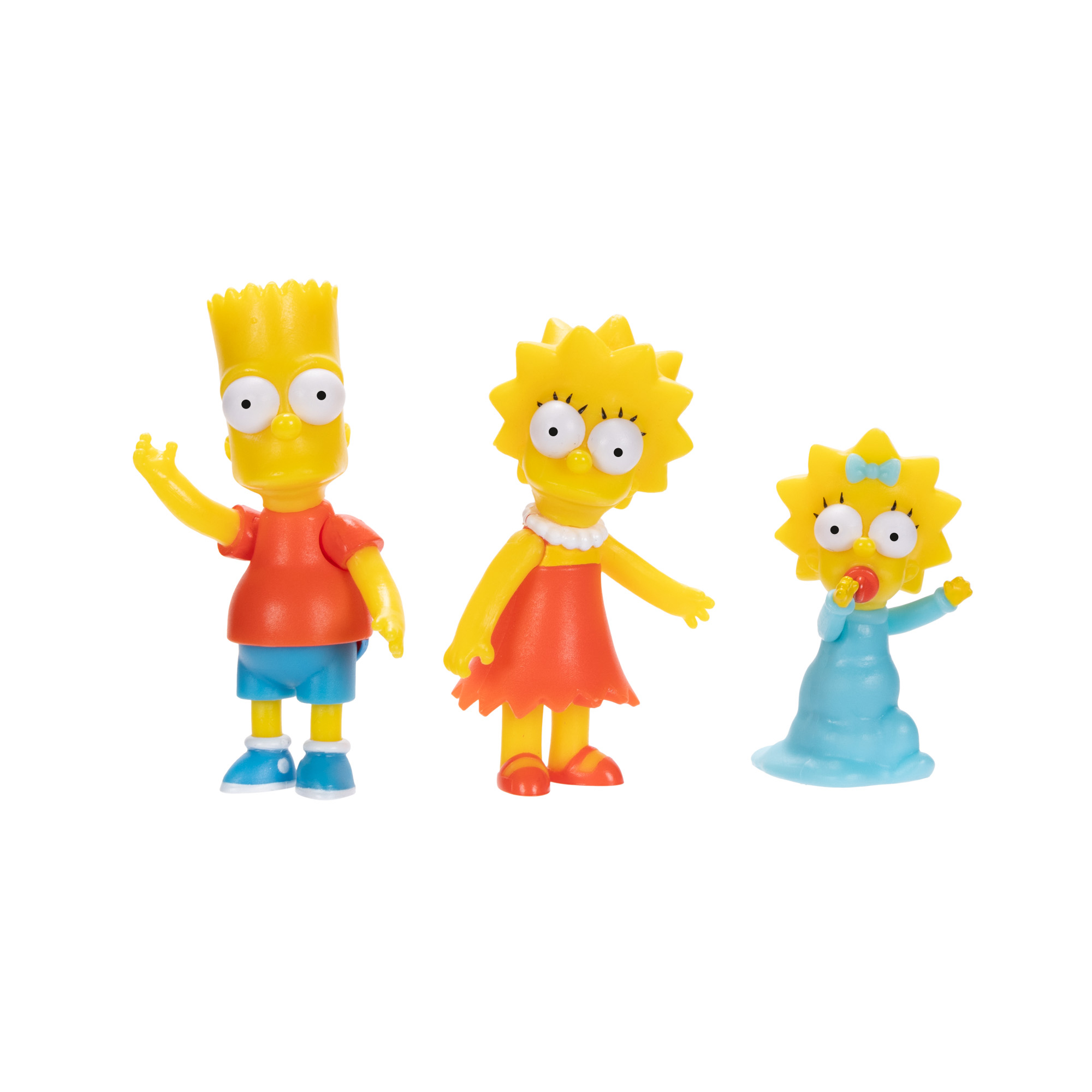 The simpsons 2.5" set  figure assortite in scala 2,5"- homer, marge, bart, lisa e maggie - SIMPSONS