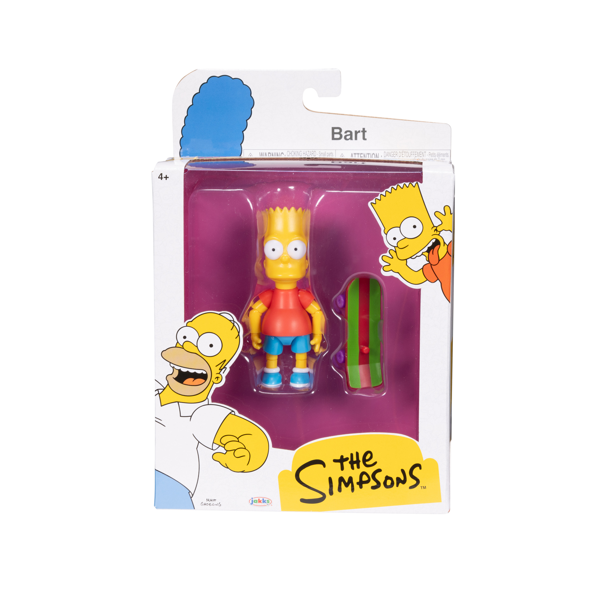 The simpsons - 5" figura assortita in scala 5" homer bart groundskeeper willie otto - SIMPSONS