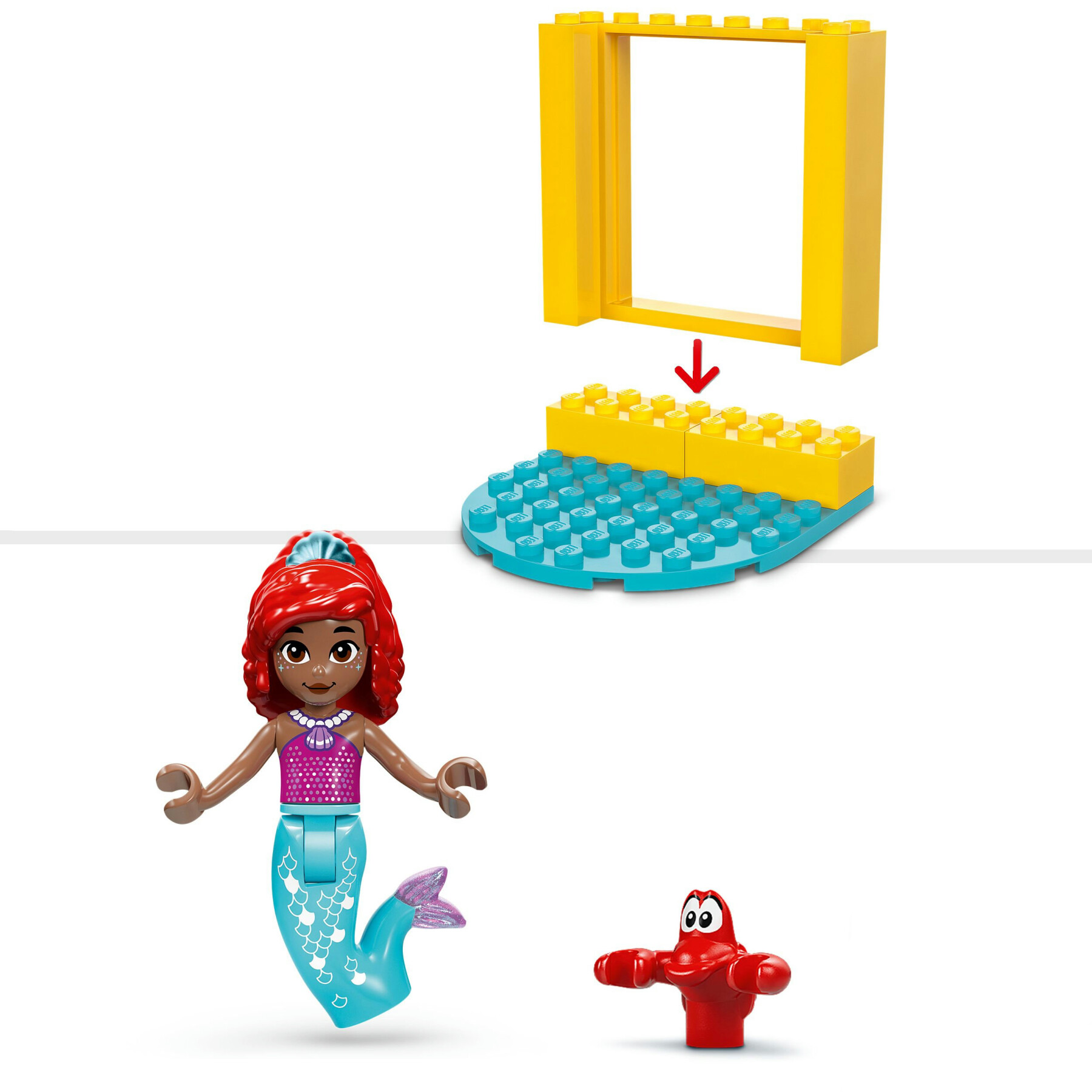 Lego ǀ disney 43235 il palcoscenico musicale di ariel, giochi creativi per bambini 4+ con 2 personaggi iconici, idea regalo - LEGO DISNEY PRINCESS