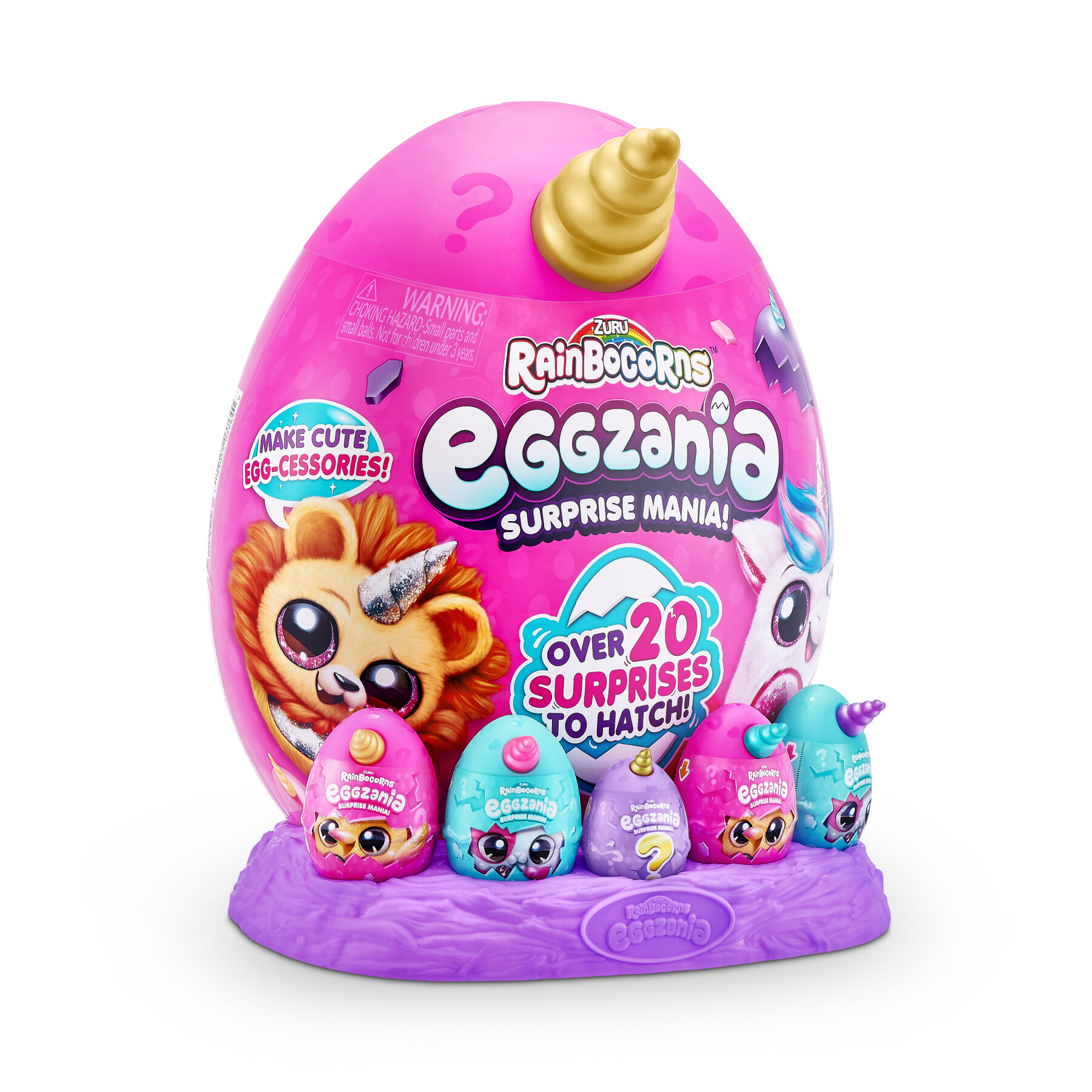 Rainbocorns - eggzania surprise plush mania di zuru - 