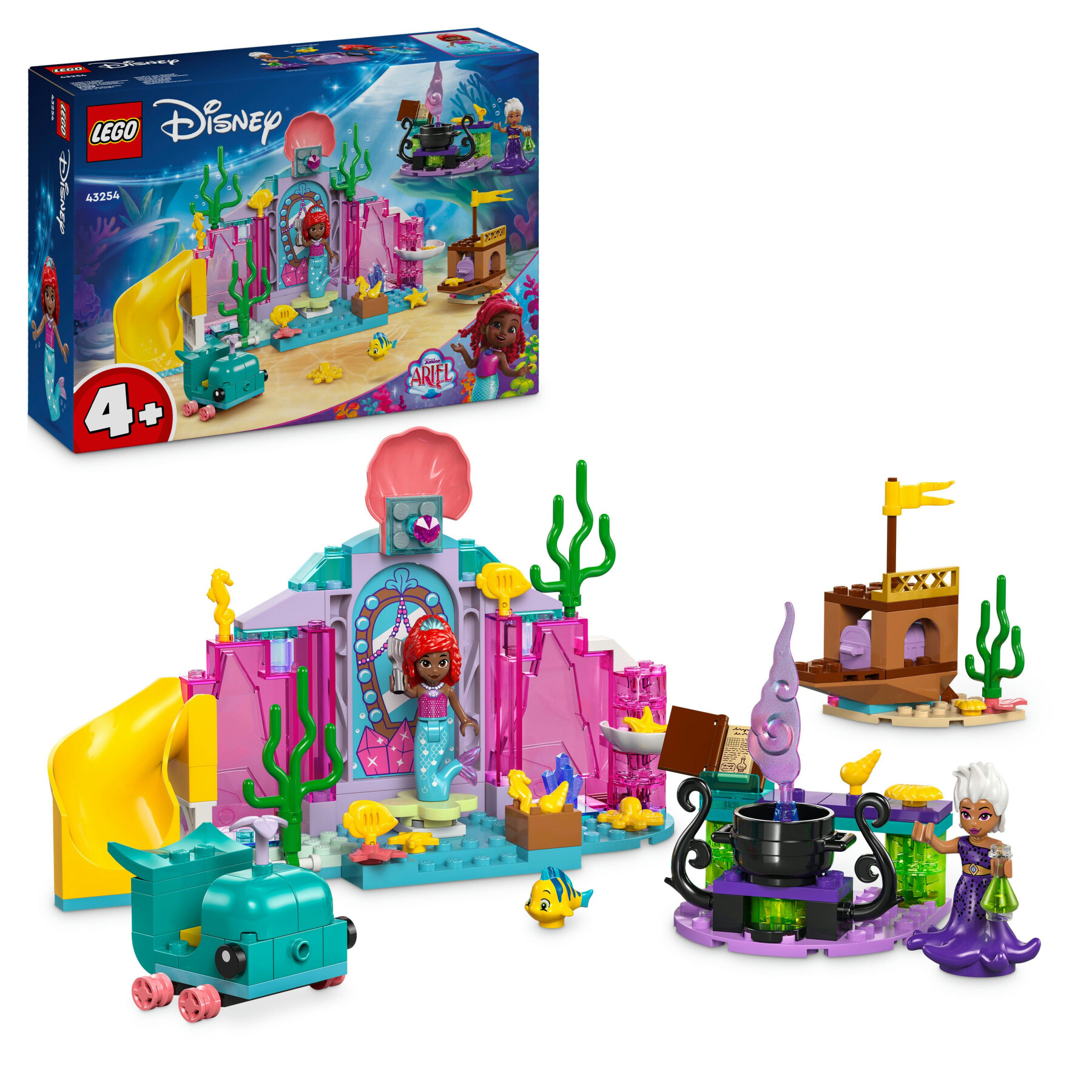 Lego ǀ disney 43254 la caverna di cristallo di ariel giocattolo da costruire, giochi per bambini 4+ anni con la sirenetta - LEGO DISNEY PRINCESS