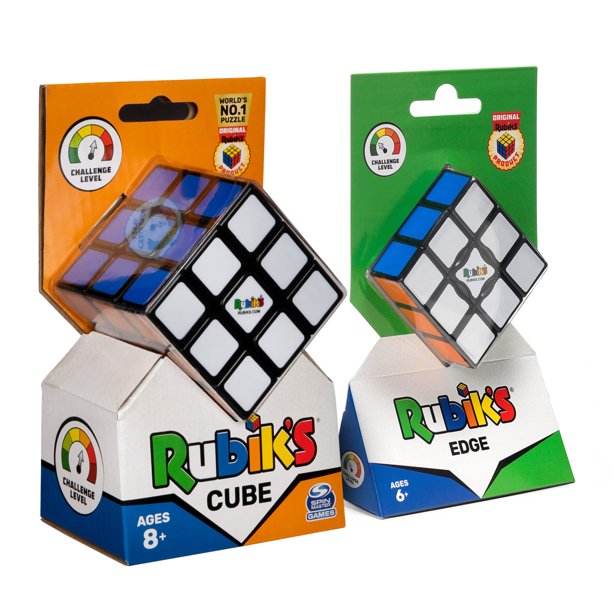 Rubik's, set cubo classico 3x3 e cubo edge 3x1 - 