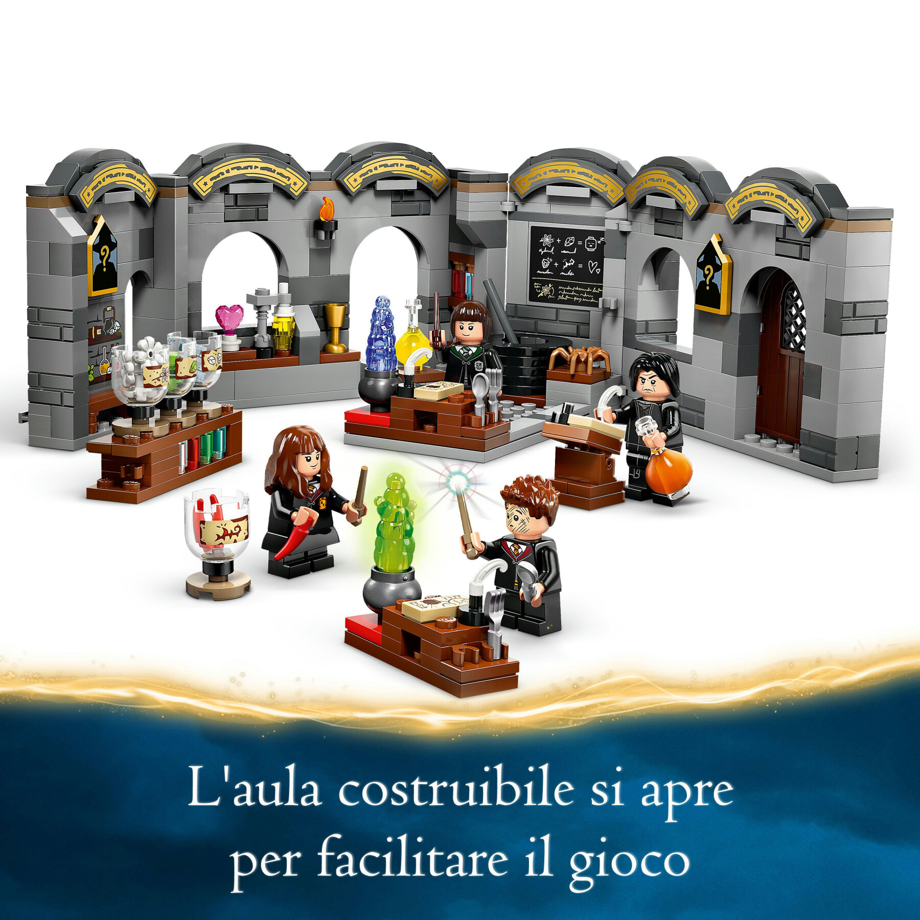 Lego harry potter 76431 castello di hogwarts: lezione di pozioni giocattolo, giochi bambini per 8+, idea regalo da collezione - LEGO® Harry Potter™
