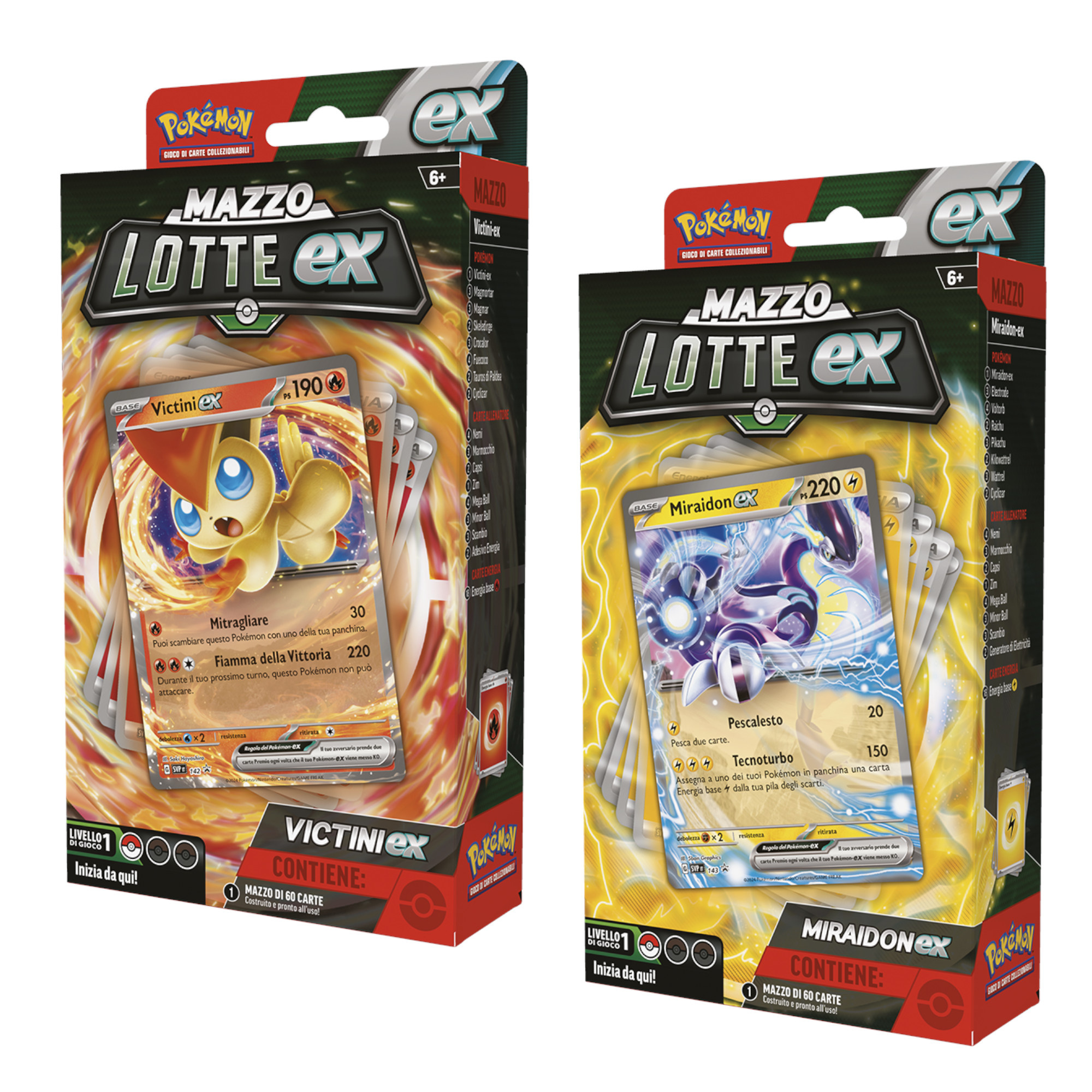 Pokemon mazzo lotte ex - miraidon ex e victini ex - POKEMON