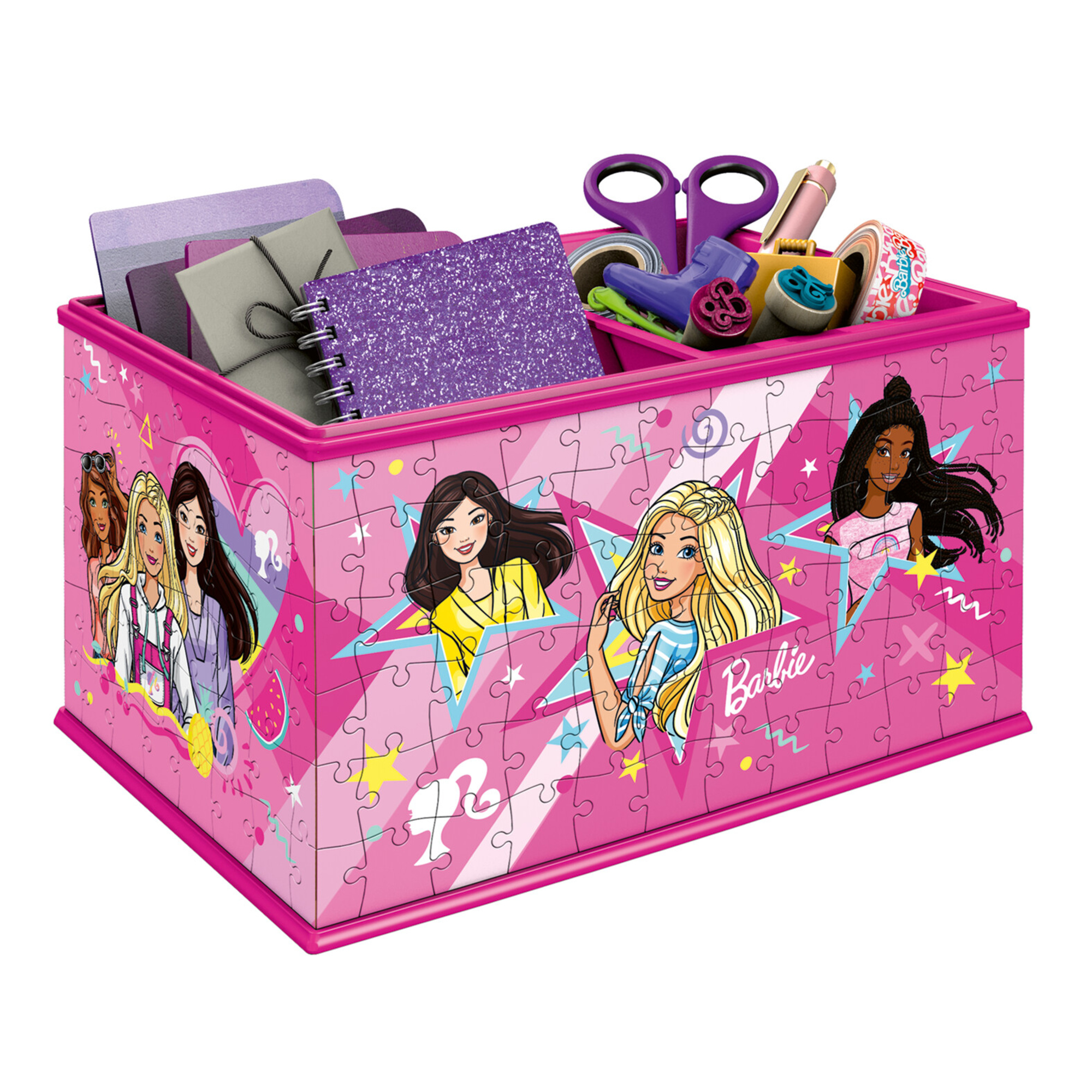 Ravensburger - 3d puzzle barbie storage box, 216 pezzi, include accessori, 8+ anni - RAVENSBURGER 3D PUZZLE