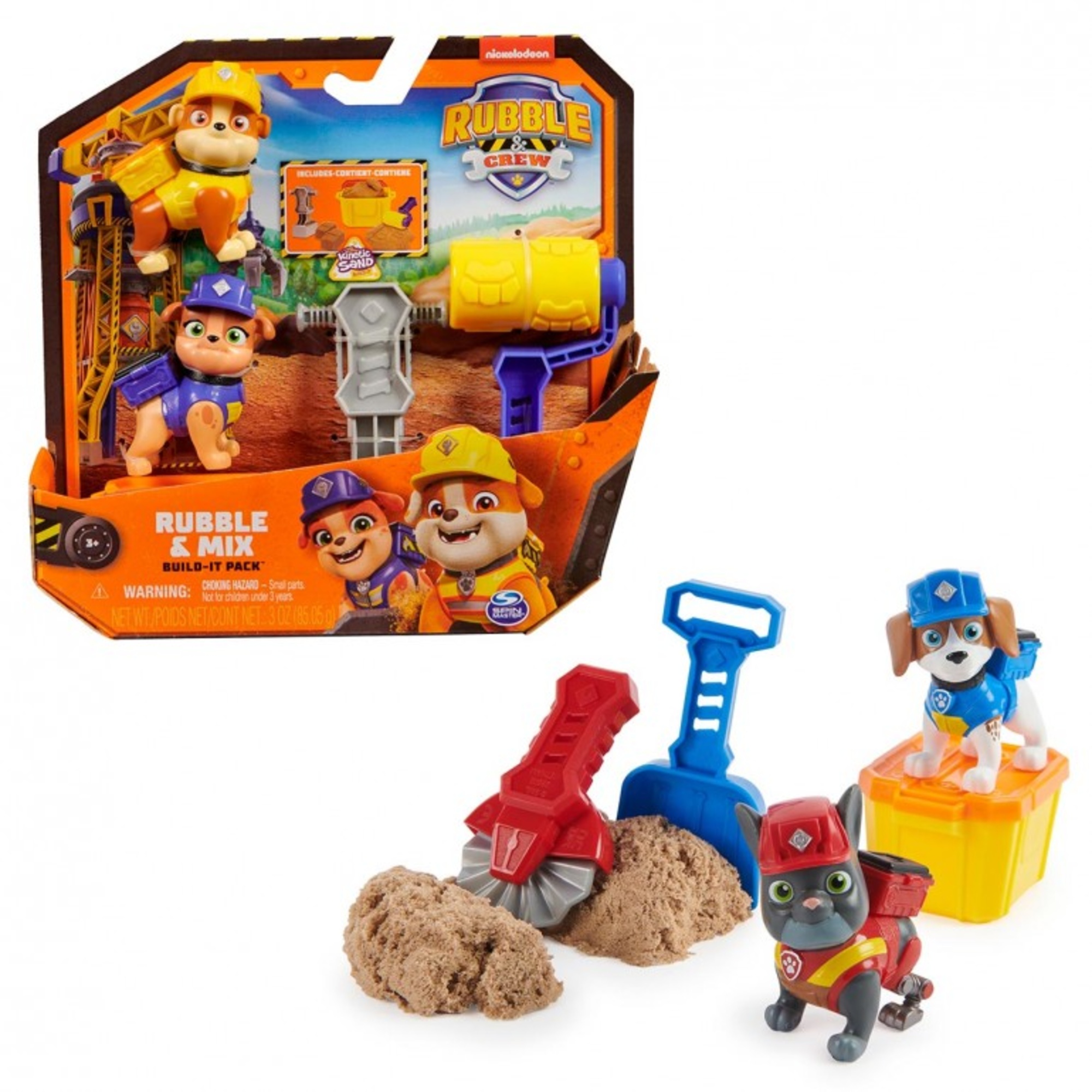 Rubble & crew, set di action figure rubble and mix - Paw Patrol