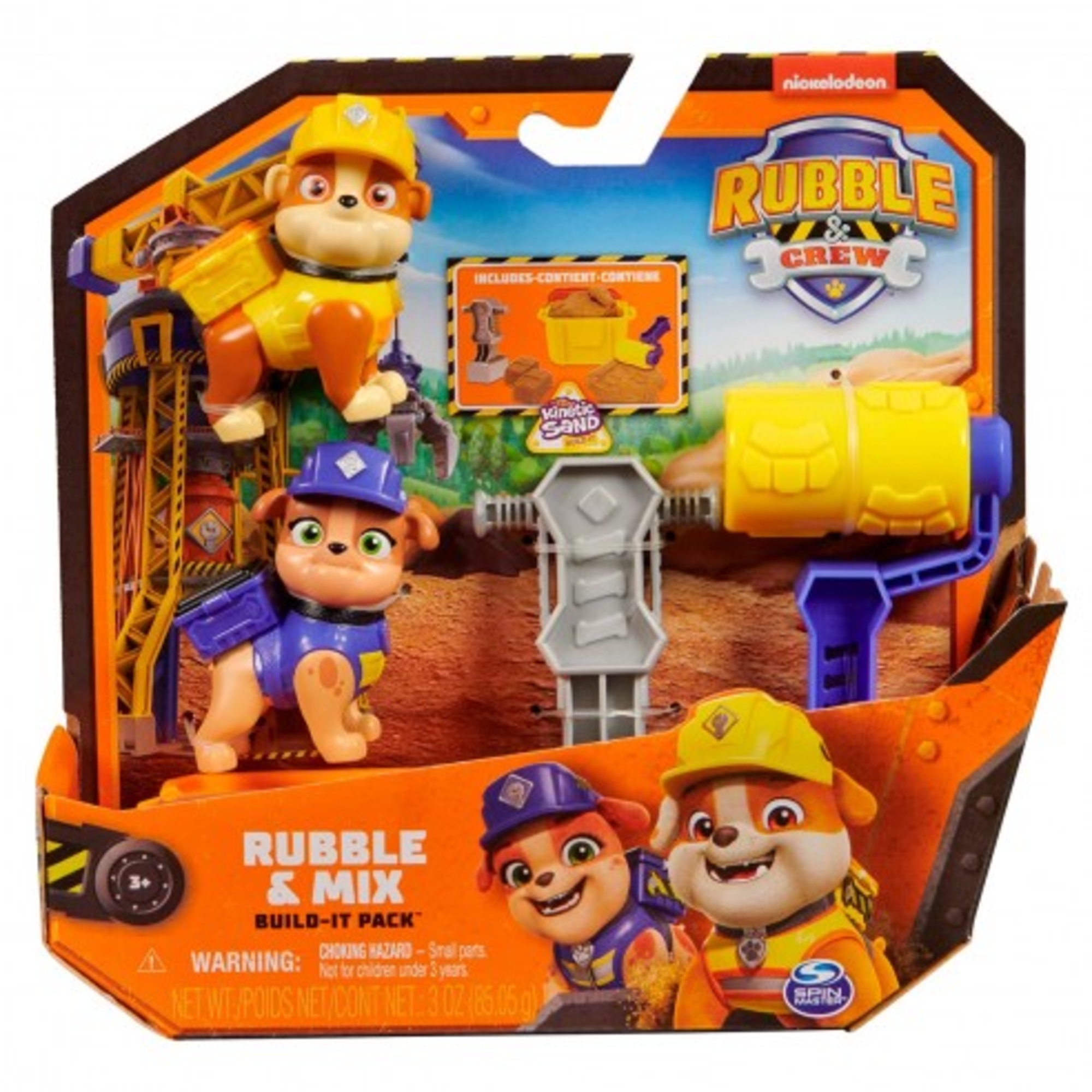 Rubble & crew, set di action figure rubble and mix - Paw Patrol