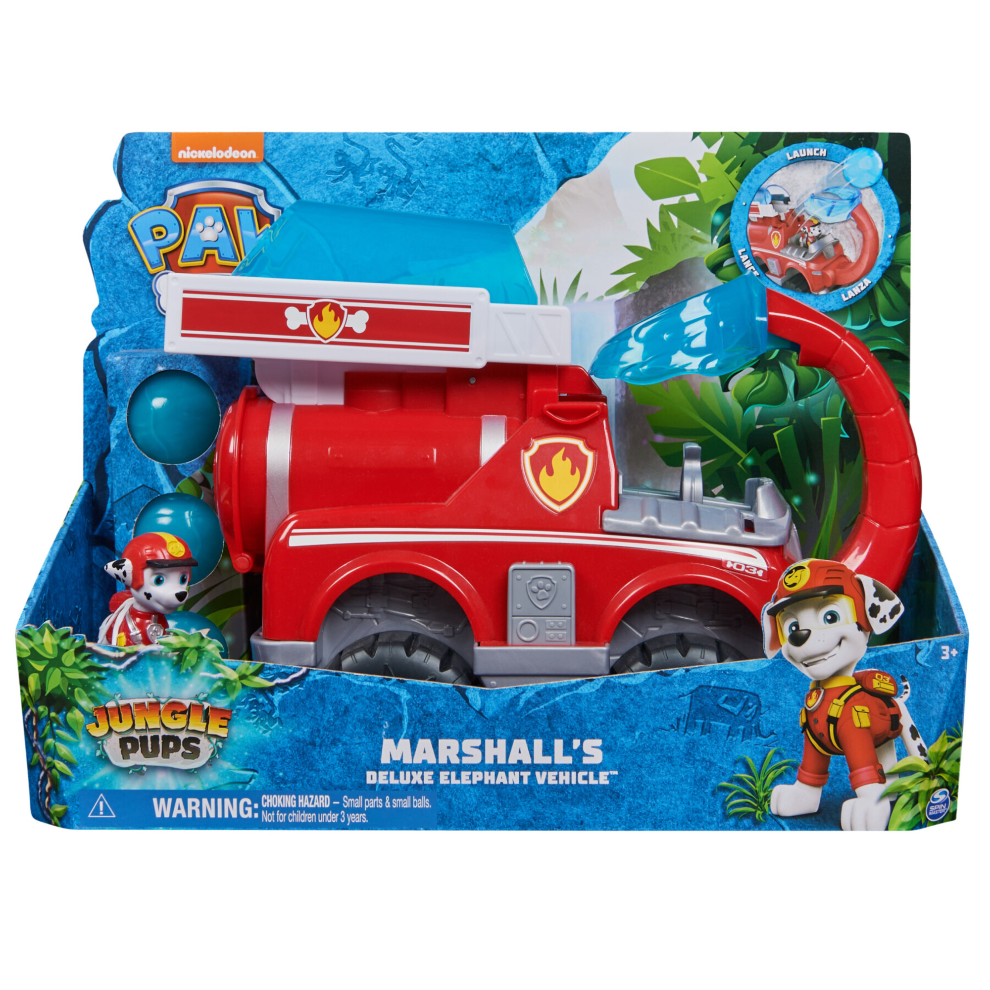 Paw patrol jungle pups, veicolo deluxe di marshall - Paw Patrol