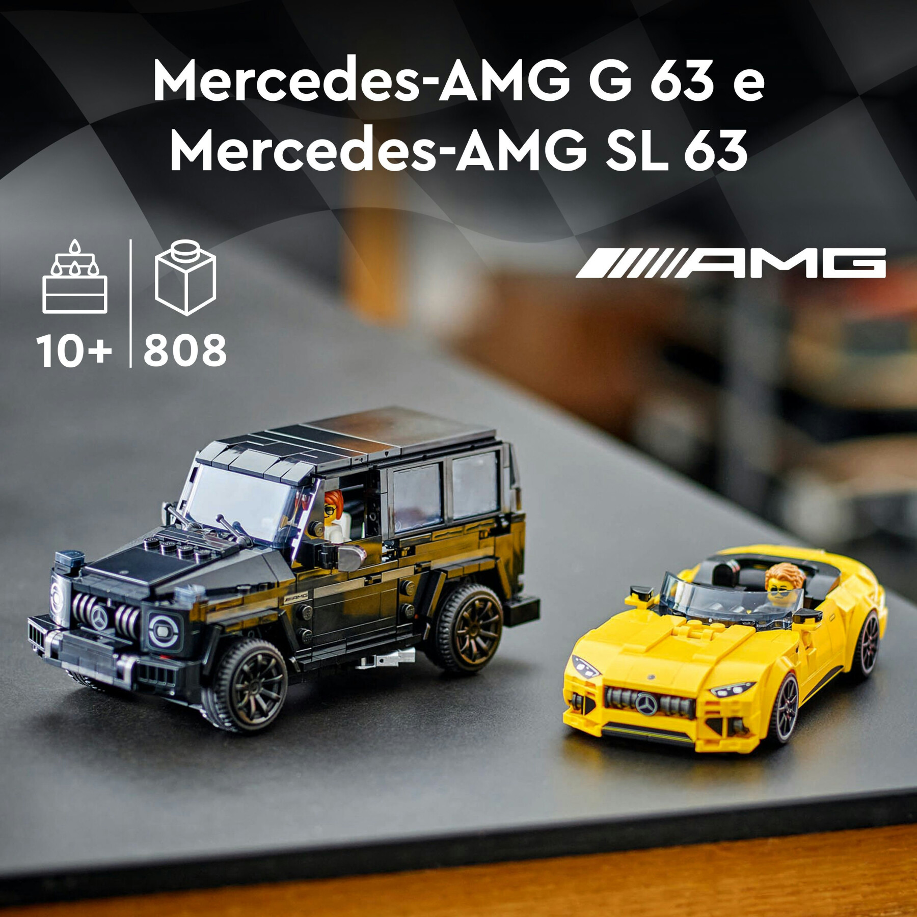 Lego speed champions 76924 mercedes-amg g 63 e mercedes-amg sl 63, 2 macchine giocattolo da costruire, auto per bambini 10+ - LEGO SPEED CHAMPIONS, Lego