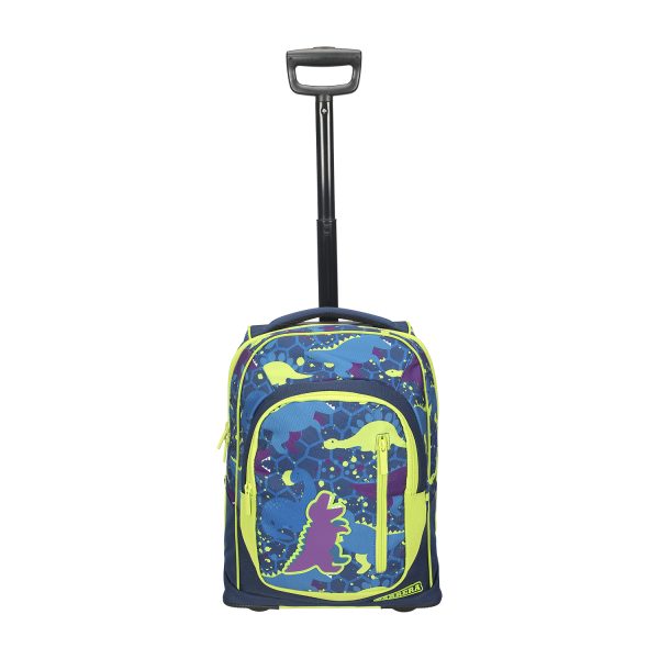 Trolley scuola dino boy: ruote anti-rumore, 2 in 1, litri 33, barra regolabile, perfetto per la scuola - CARRERA