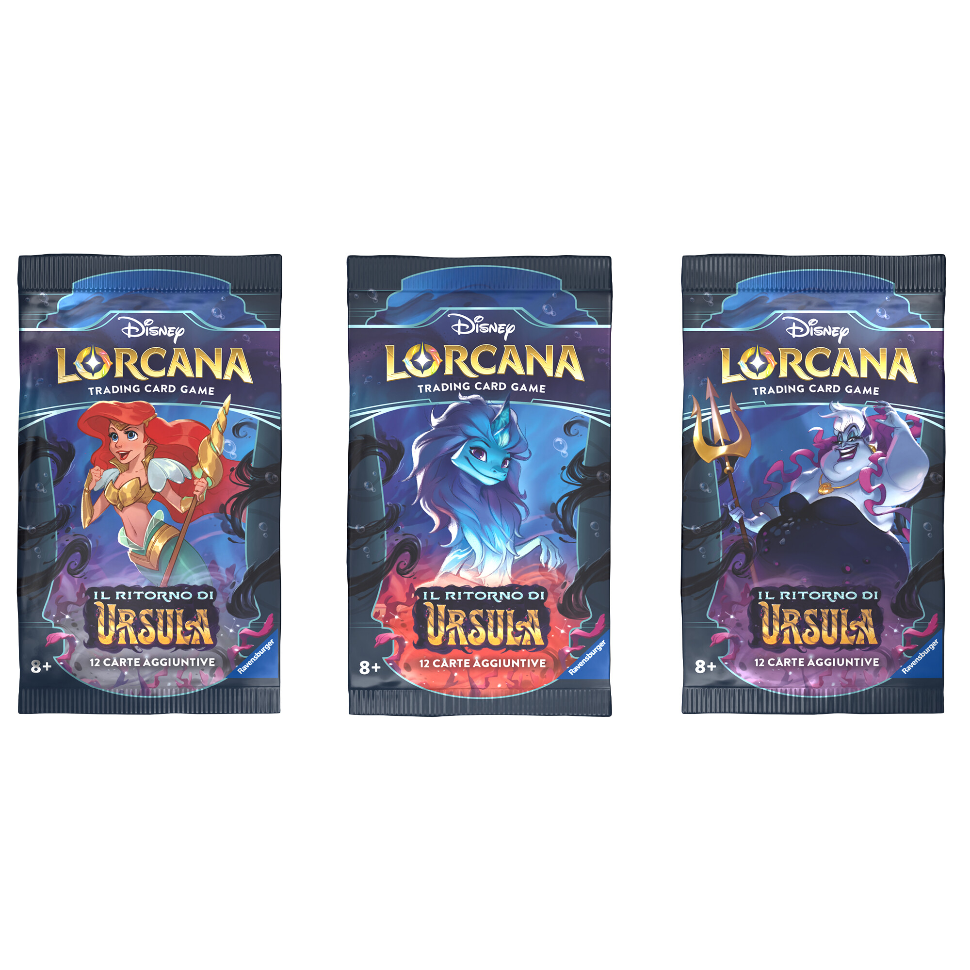 Lorcana disney  - bustina da 12 carte - il ritorno di ursula - Lorcana