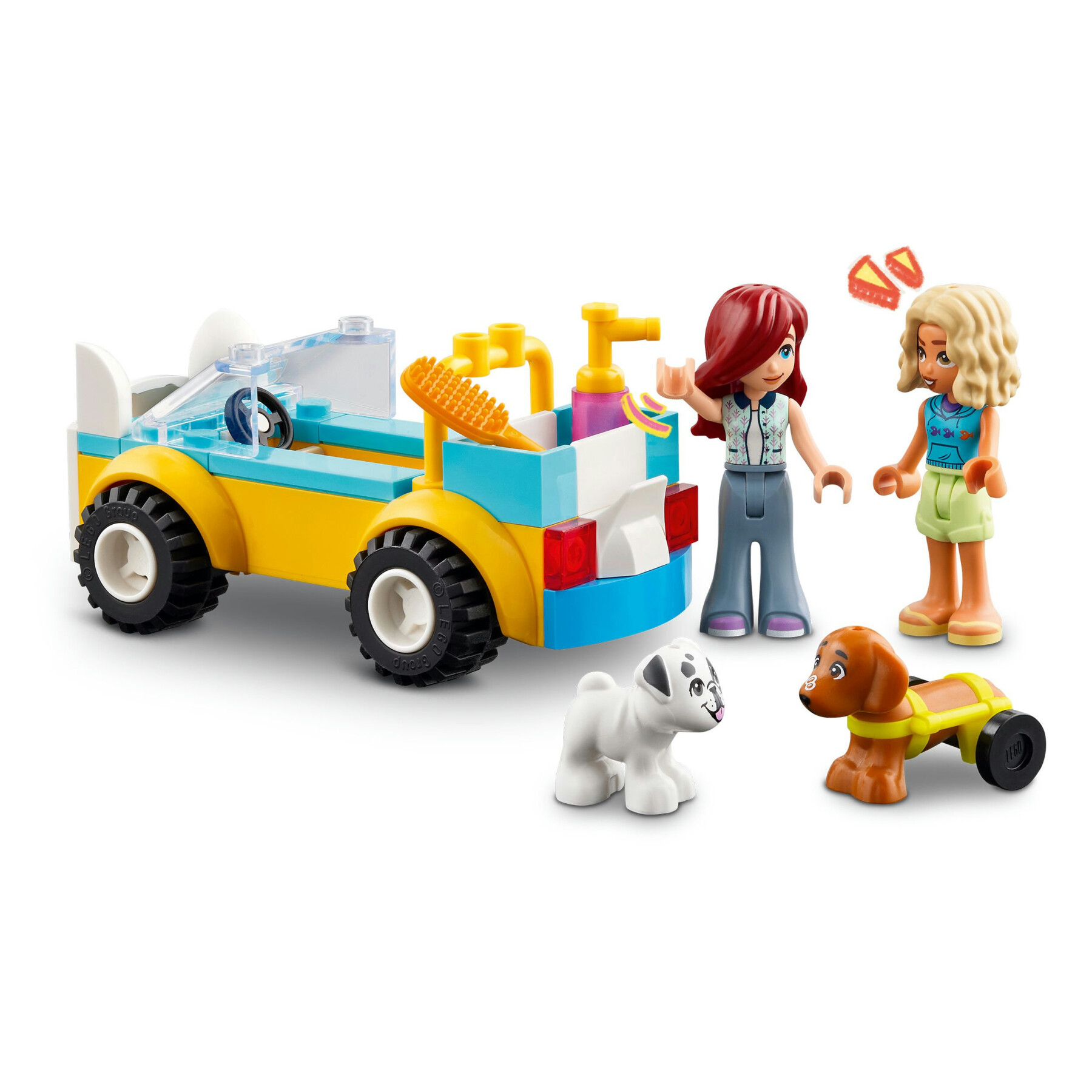 Lego friends 42635 auto per la toelettatura dei cani, macchina giocattolo, 2 personaggi e 2 cuccioli, giochi per bambini 4+ - LEGO FRIENDS