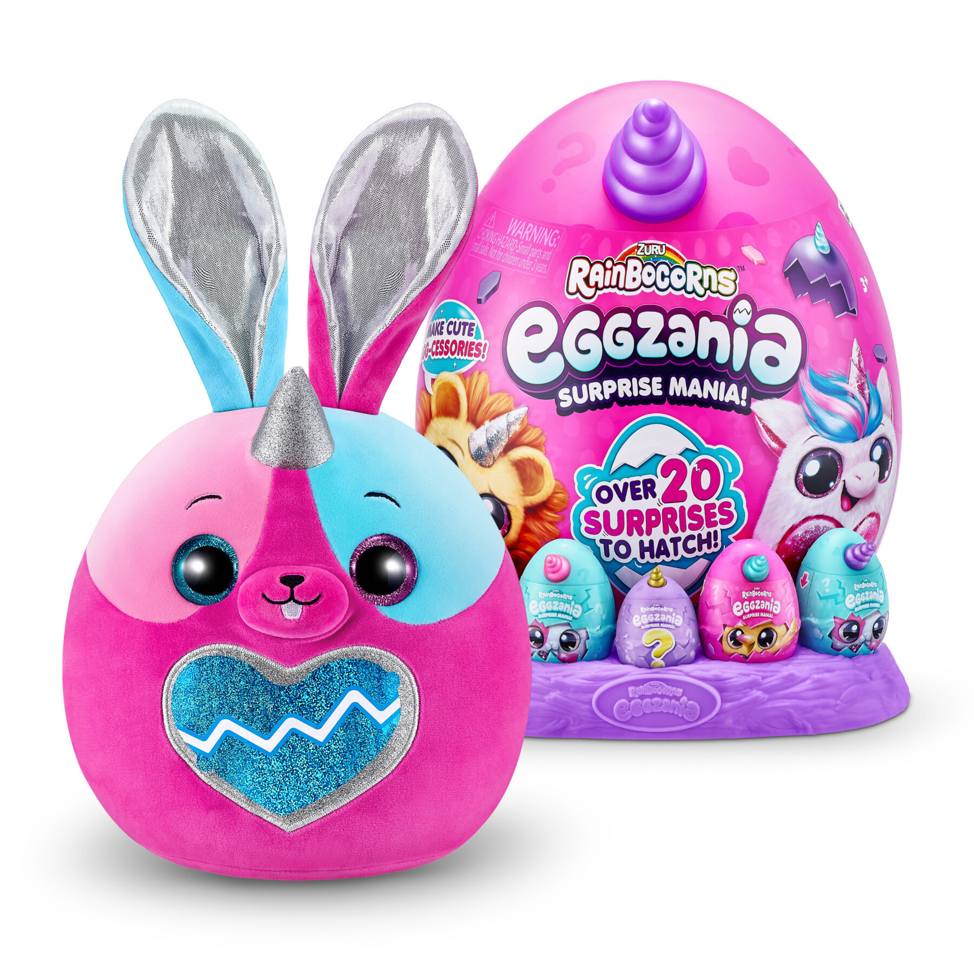 Rainbocorns - eggzania surprise plush mania di zuru - 