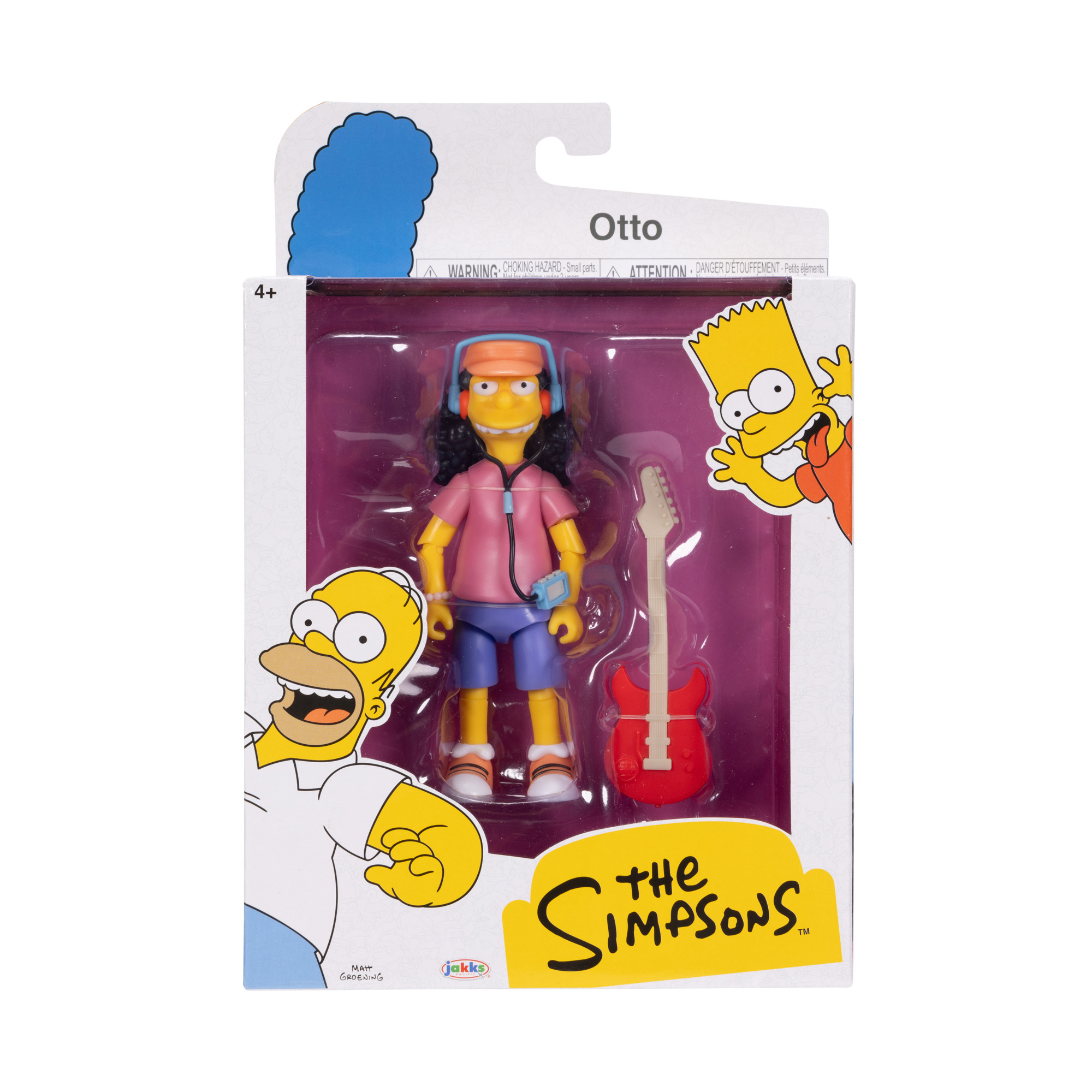 The simpsons - 5" figura assortita in scala 5" homer bart groundskeeper willie otto - SIMPSONS