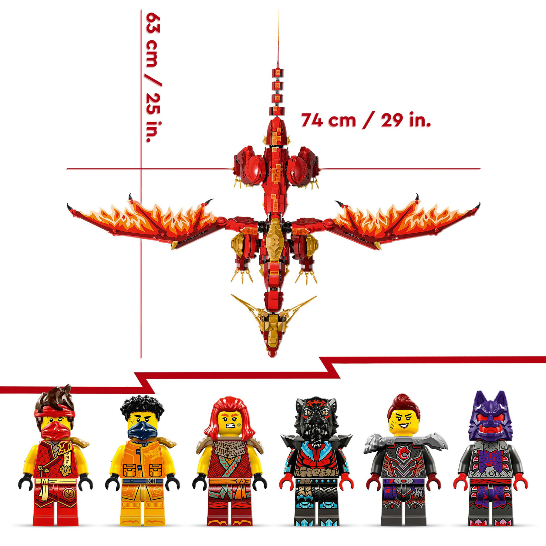 Lego ninjago 71822 drago-sorgente del movimento, figura giocattolo snodabili, giochi d'avventura bambini 6+ con 6 minifigure - LEGO NINJAGO