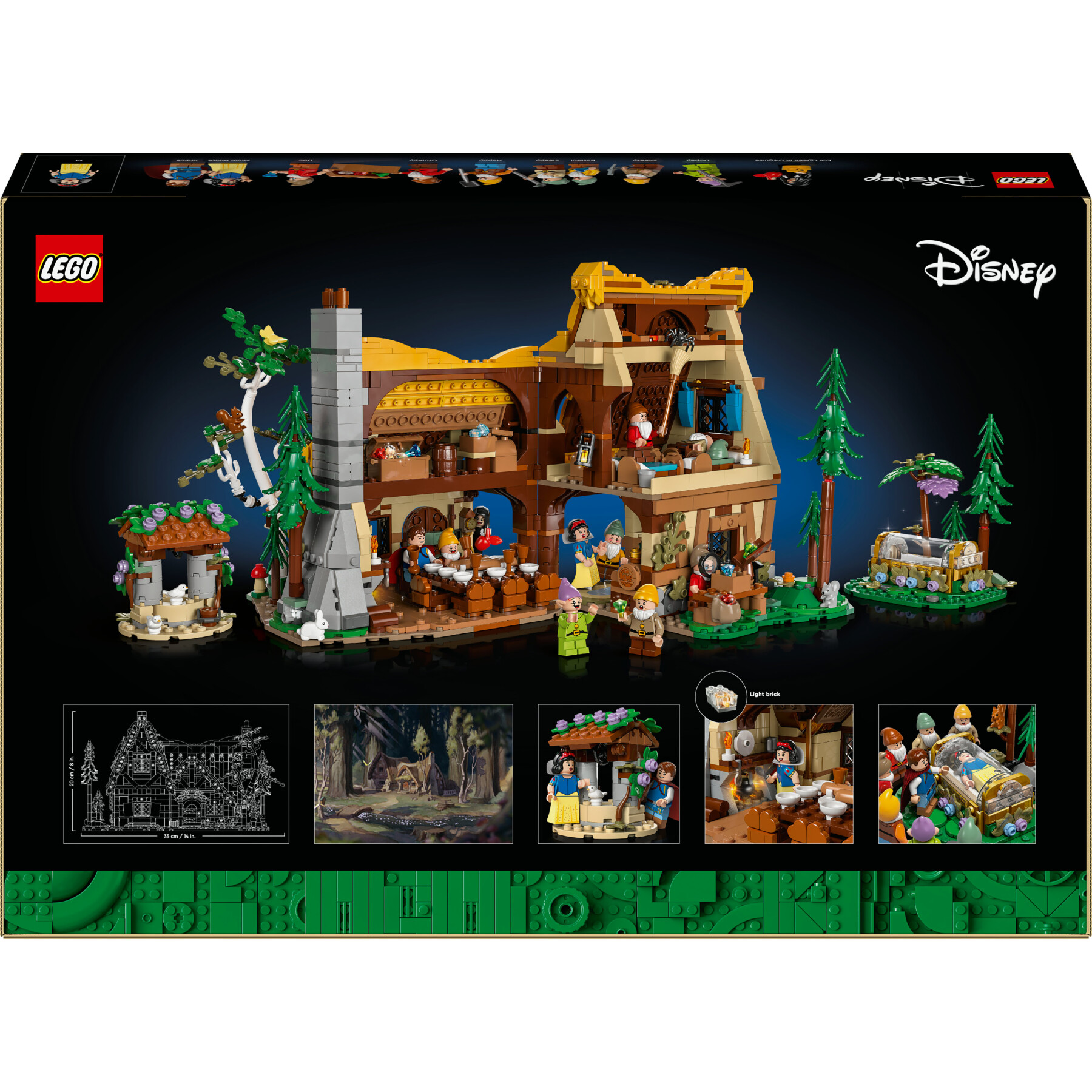 Lego disney 43242 il cottage di biancaneve e i sette nani, modellino di casa da costruire per adulti, idea regalo lei o lui - LEGO DISNEY PRINCESS