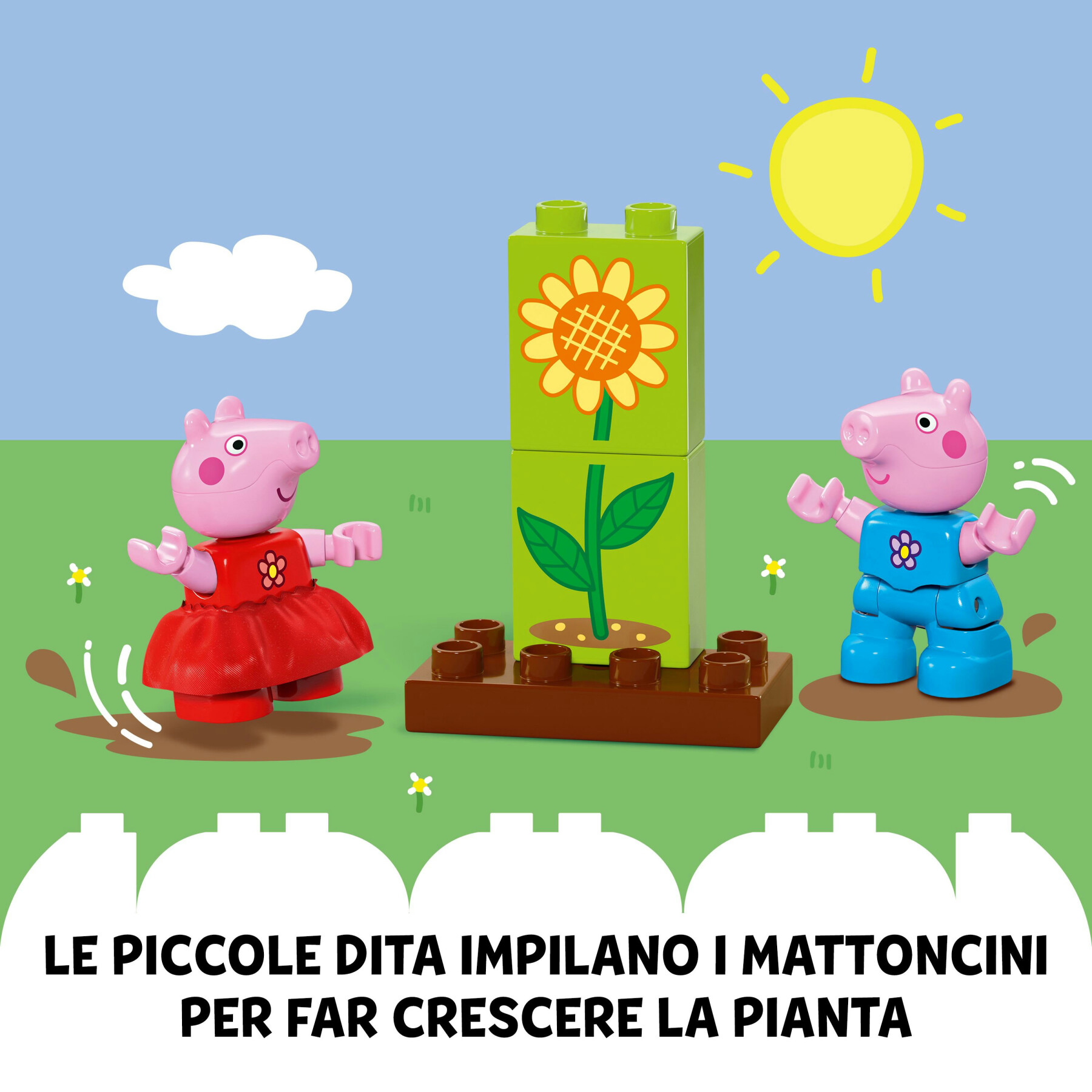 Lego duplo 10431 il giardino e la casa sull’albero di peppa pig, giochi educativi per bambini 2+ anni, playset con personaggi - LEGO DUPLO, PEPPA PIG