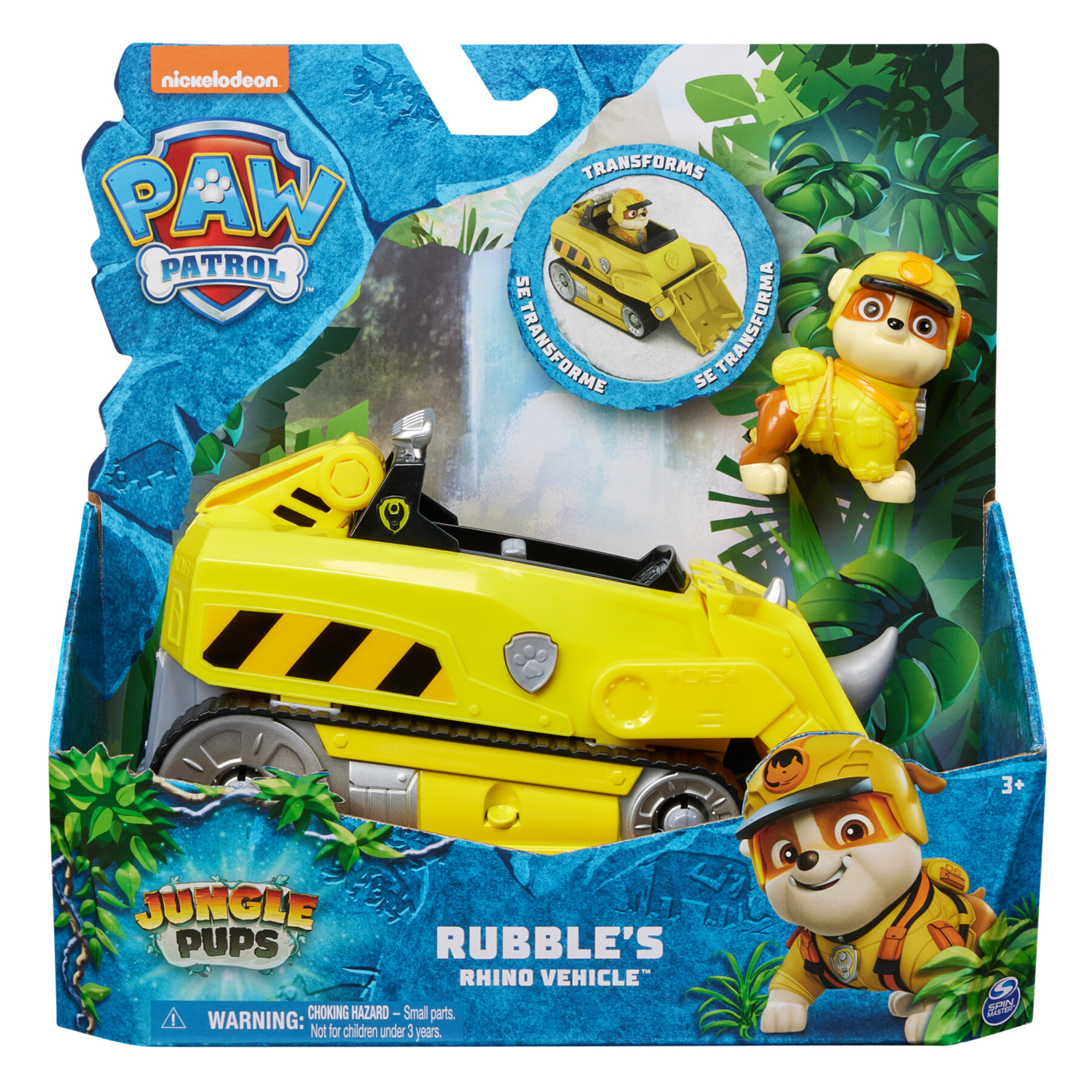 Paw patrol jungle pups, veicolo rhino di rubble - Paw Patrol