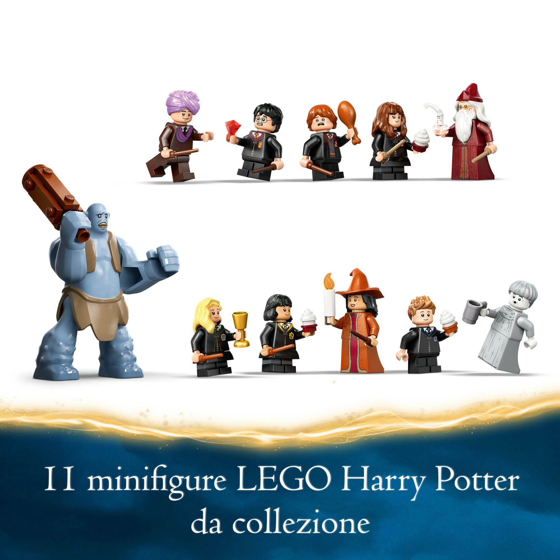 Lego harry potter 76435 castello di hogwarts: sala grande, giocattolo da collezione con 11 minifigure, giochi per bambini 10+ - LEGO® Harry Potter™