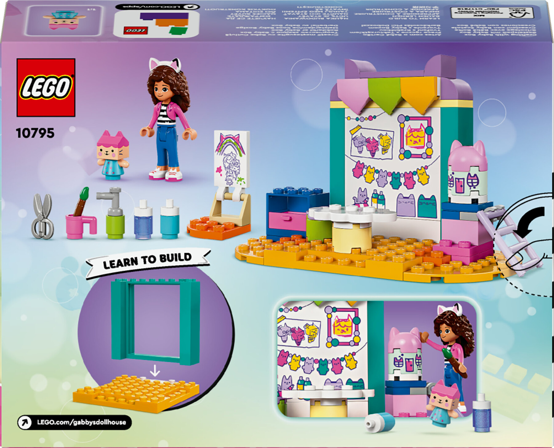 Lego la casa delle bambole di gabby 10795 creazioni con baby scatola, giochi educativi per bambini 4+, idea regalo creativa - GABBY'S DOLLHOUSE