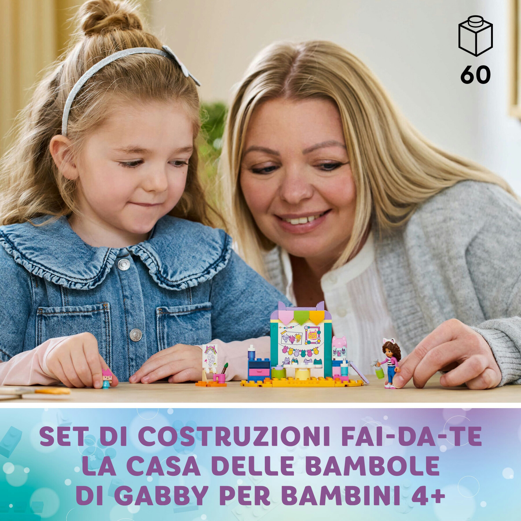 Lego la casa delle bambole di gabby 10795 creazioni con baby scatola, giochi educativi per bambini 4+, idea regalo creativa - GABBY'S DOLLHOUSE