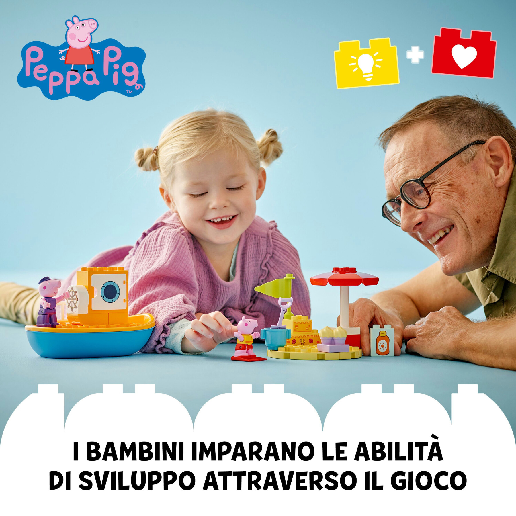 Lego duplo 10432 viaggio in barca di peppa pig, giochi educativi per bambini 2+ con 2 personaggi, idea regalo di compleanno - LEGO DUPLO, PEPPA PIG