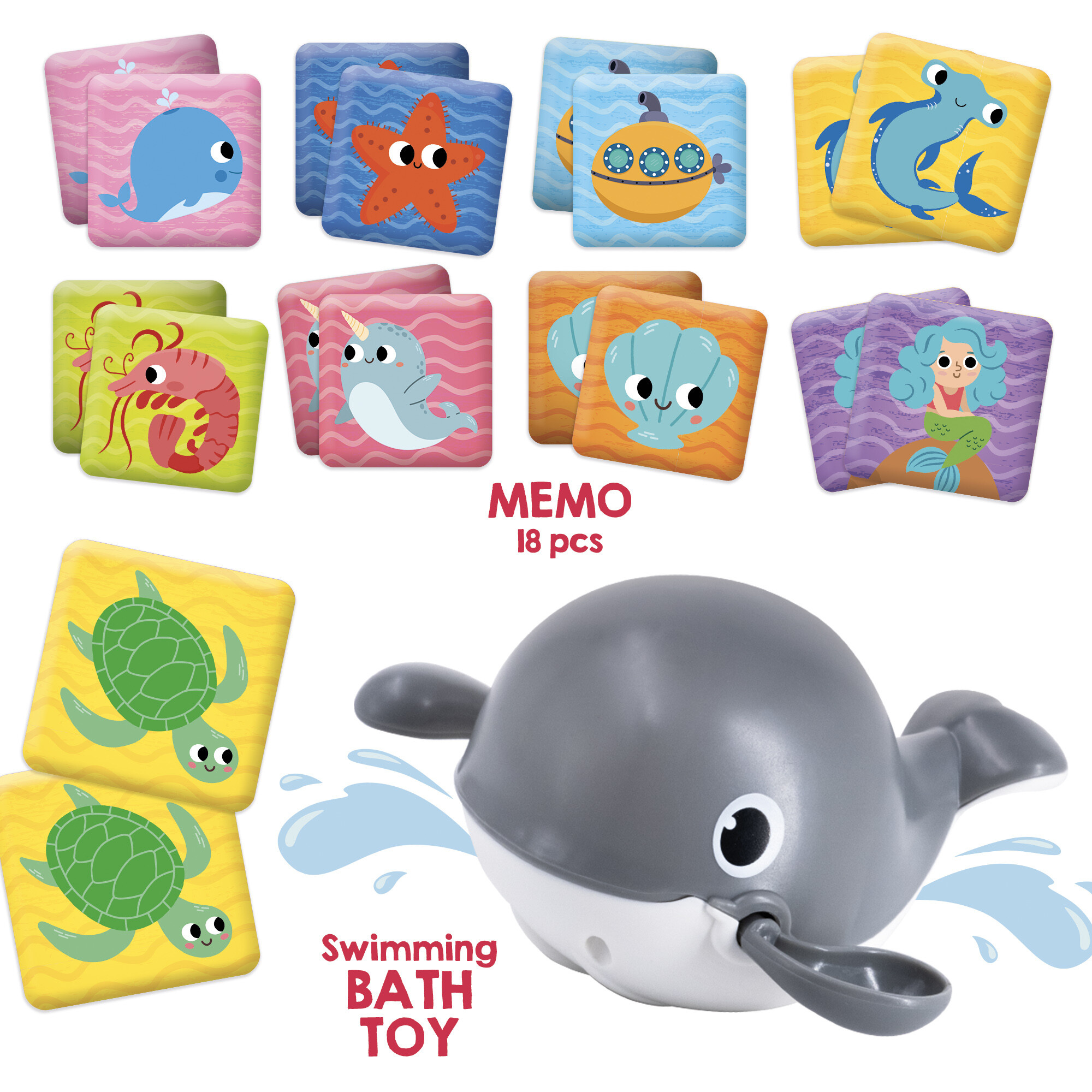 Carotina baby ocean fun bath toys - LISCIANI