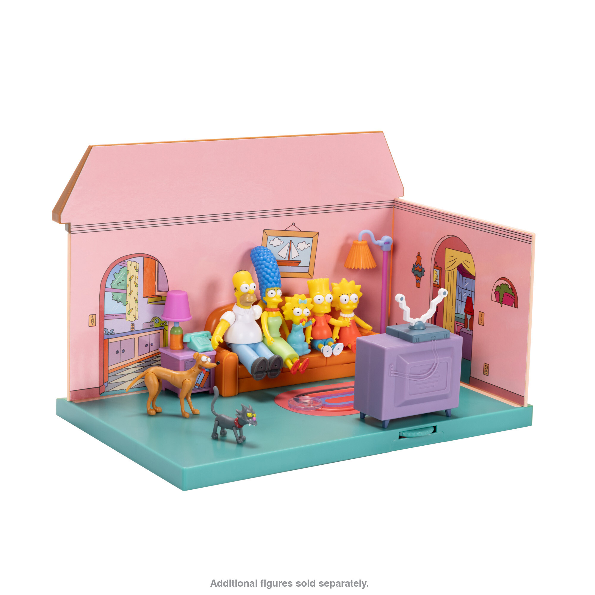 The simpsons - playset - la casa dei simpson  - set da gioco in scala da 2,5 pollici e accessori - SIMPSONS