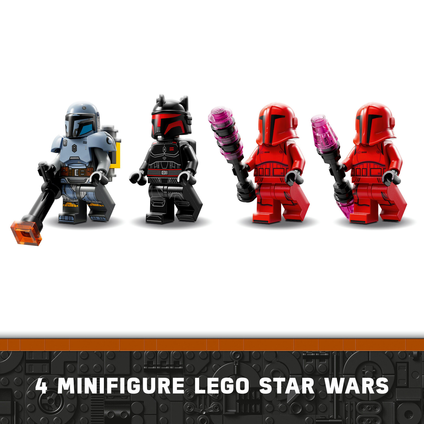 Lego star wars 75386 battaglia tra paz vizsla e moff gideon, giochi d'avventura per bambini 7+ da collezione con 4 minifigure - LEGO® Star Wars™