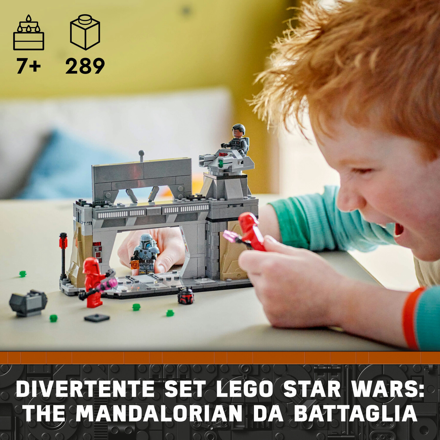 Lego star wars 75386 battaglia tra paz vizsla e moff gideon, giochi d'avventura per bambini 7+ da collezione con 4 minifigure - LEGO® Star Wars™