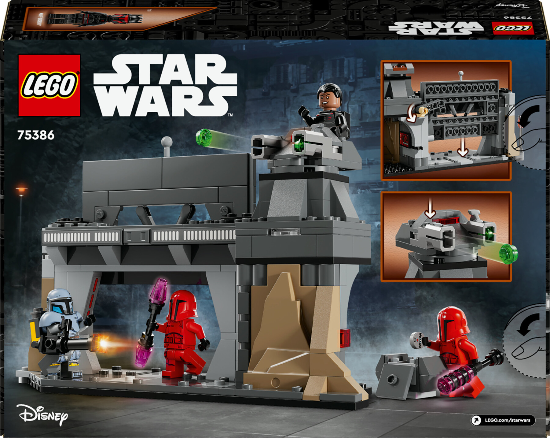 Lego star wars 75386 battaglia tra paz vizsla e moff gideon, giochi d'avventura per bambini 7+ da collezione con 4 minifigure - LEGO® Star Wars™