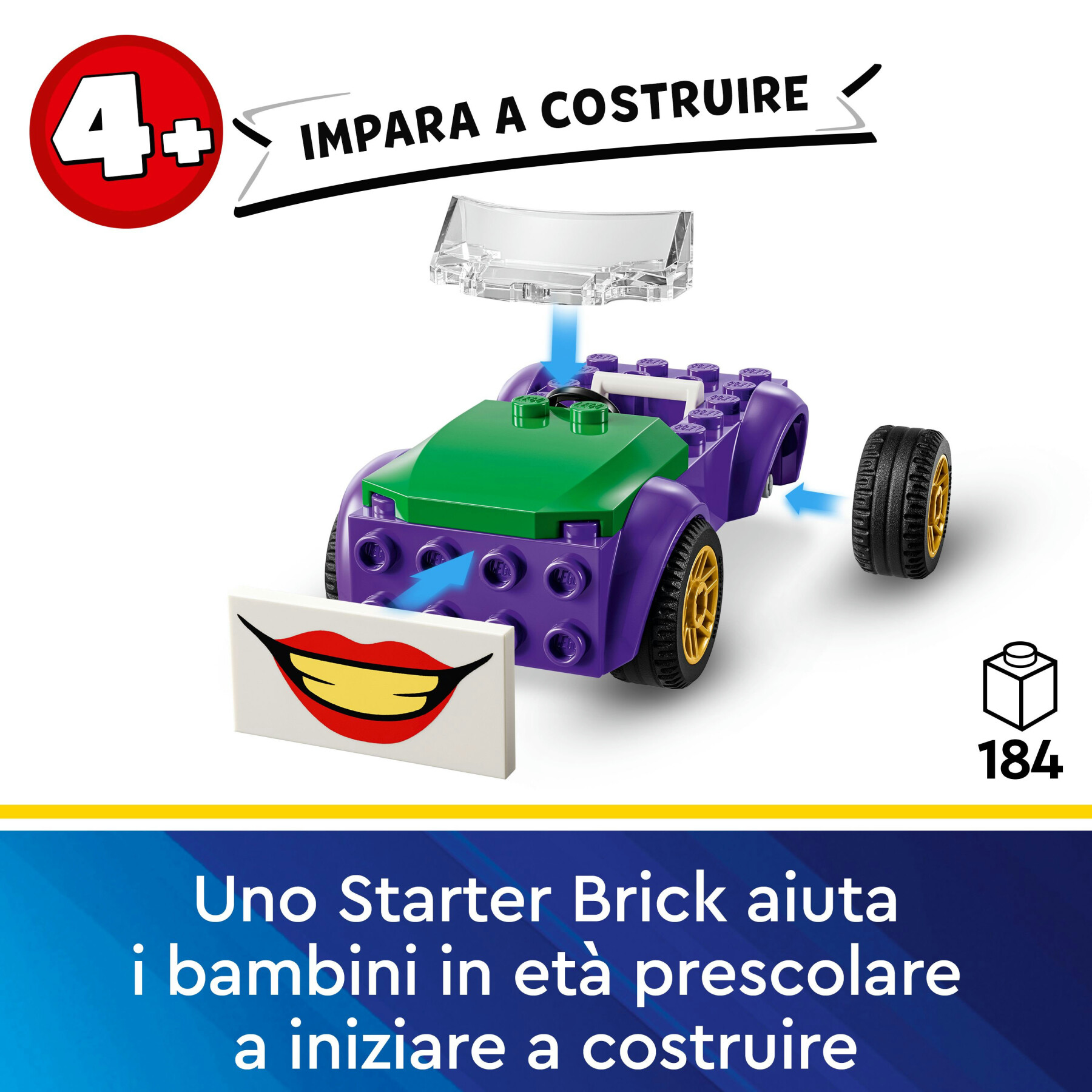 Lego dc 76272 batcaverna con batman, batgirl e the joker, giocattolo con action figure dei supereroi, giochi per bambini 4+ - LEGO SUPER HEROES