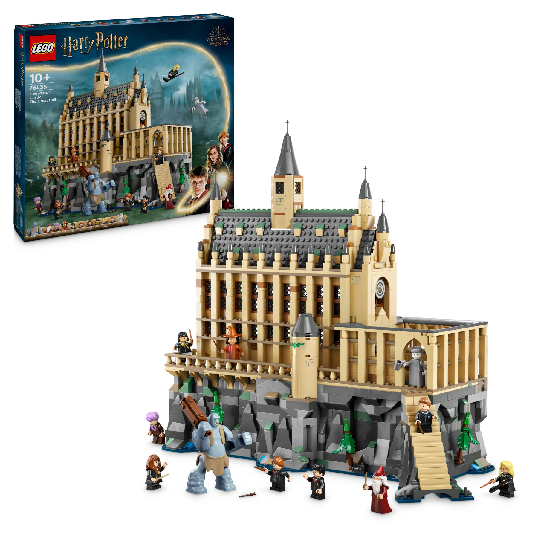 Lego harry potter 76435 castello di hogwarts: sala grande, giocattolo da collezione con 11 minifigure, giochi per bambini 10+ - LEGO® Harry Potter™