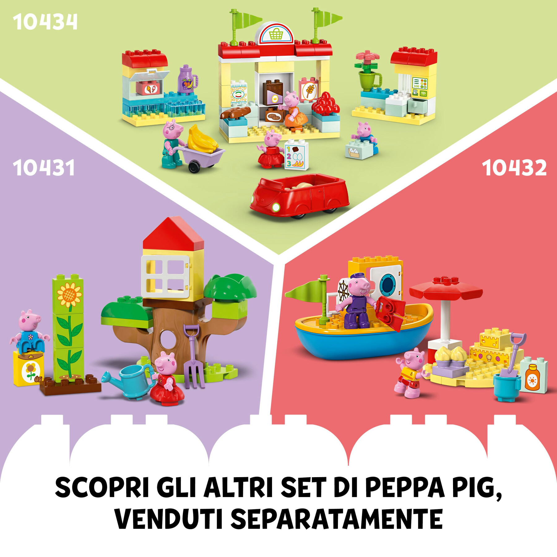 Lego duplo 10433 la casa del compleanno di peppa pig, giochi creativi per bambini 2+ anni con 3 personaggi, playset educativo - LEGO DUPLO, PEPPA PIG