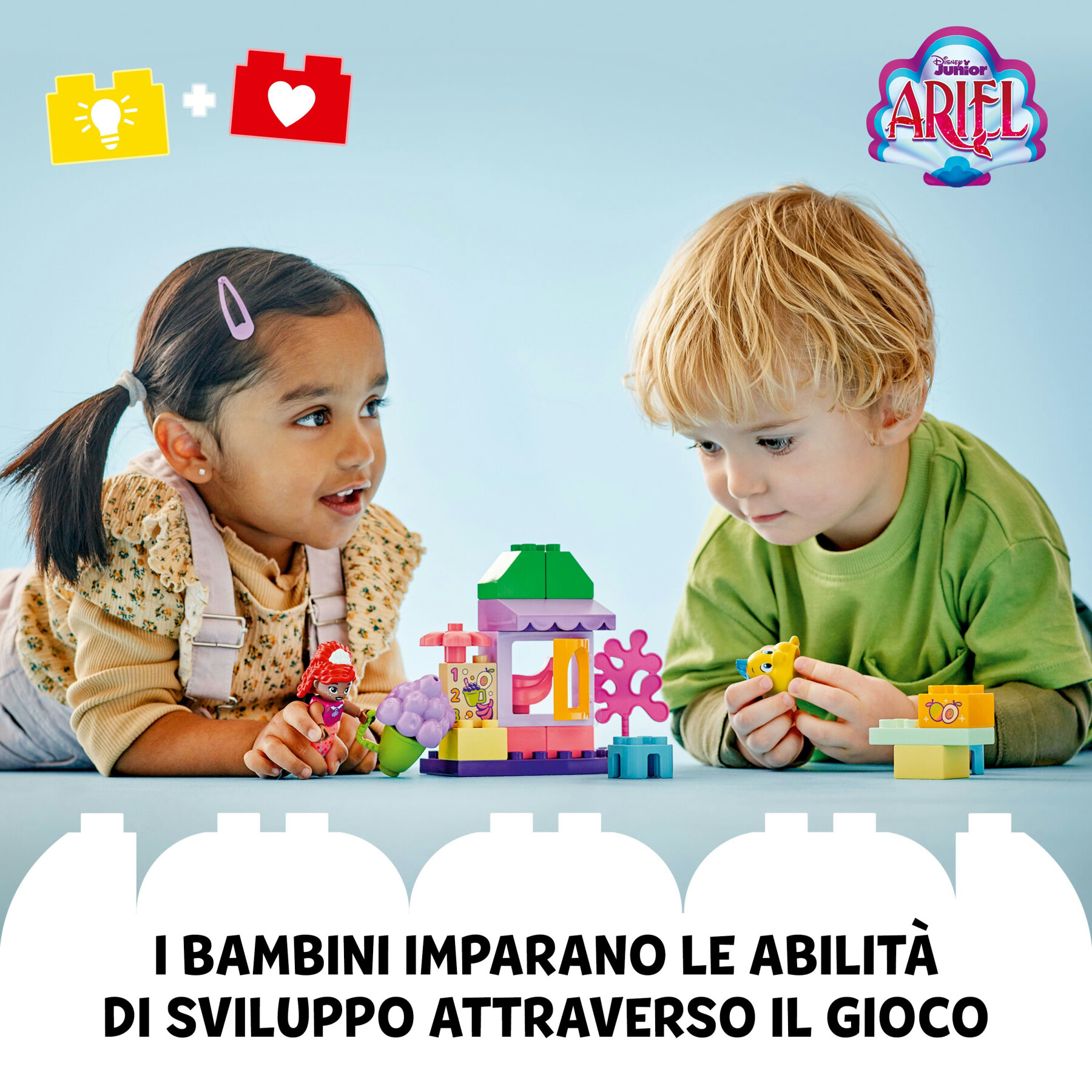 Lego duplo | disney 10420 il chiosco del caffè di ariel e flounder, giocattolo della sirenetta, giochi educativi bambini 2+ - LEGO DUPLO