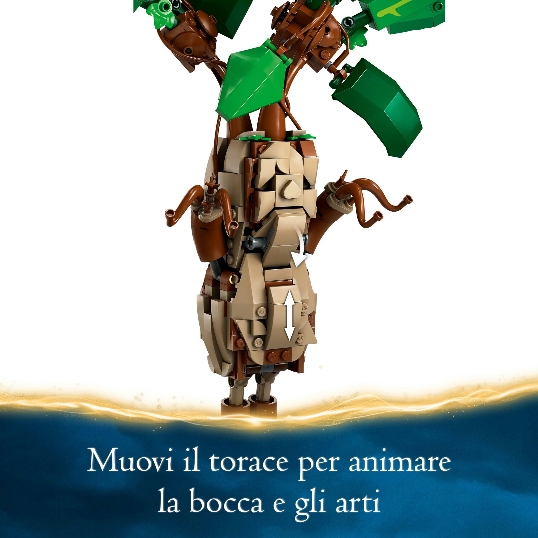 Lego harry potter 76433 mandragola, personaggio giocattolo da costruire con arti mobili, giochi per bambini10+ da collezione - LEGO® Harry Potter™