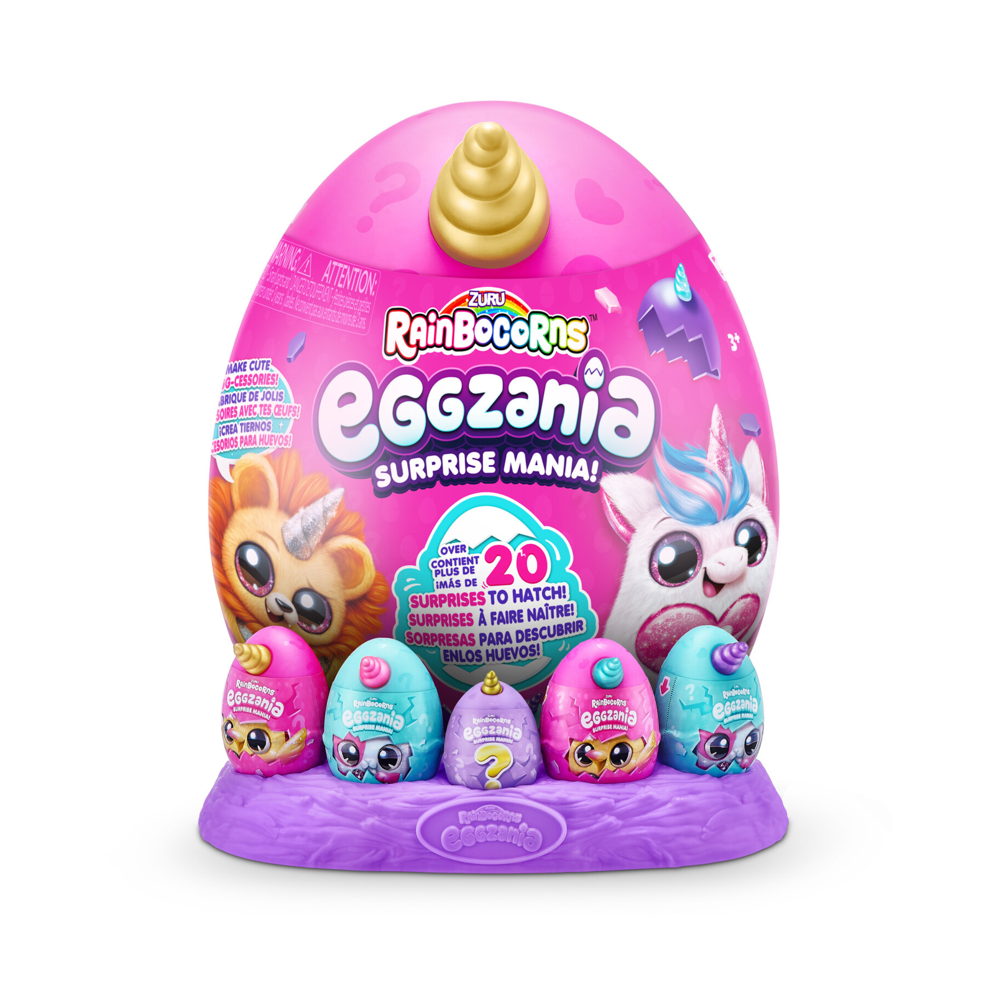 Rainbocorns - eggzania surprise plush mania di zuru - 