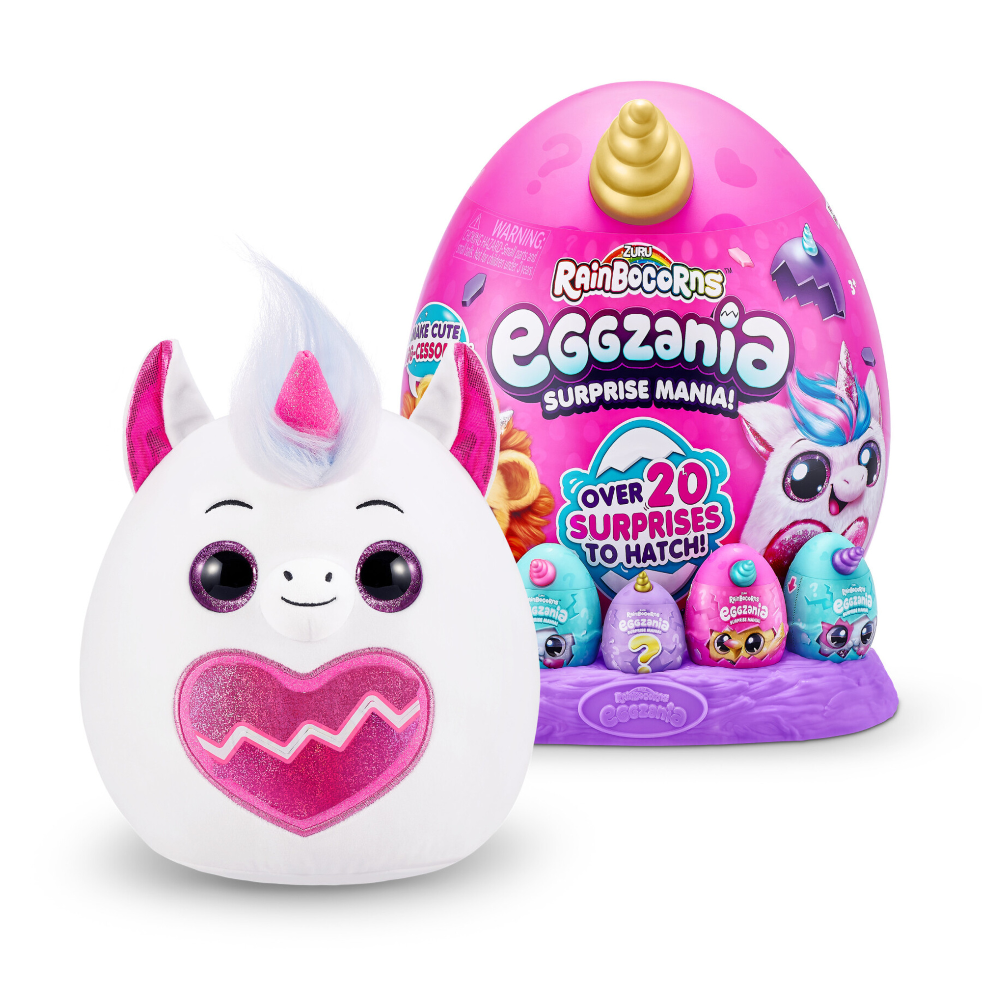 Rainbocorns - eggzania surprise plush mania di zuru - 