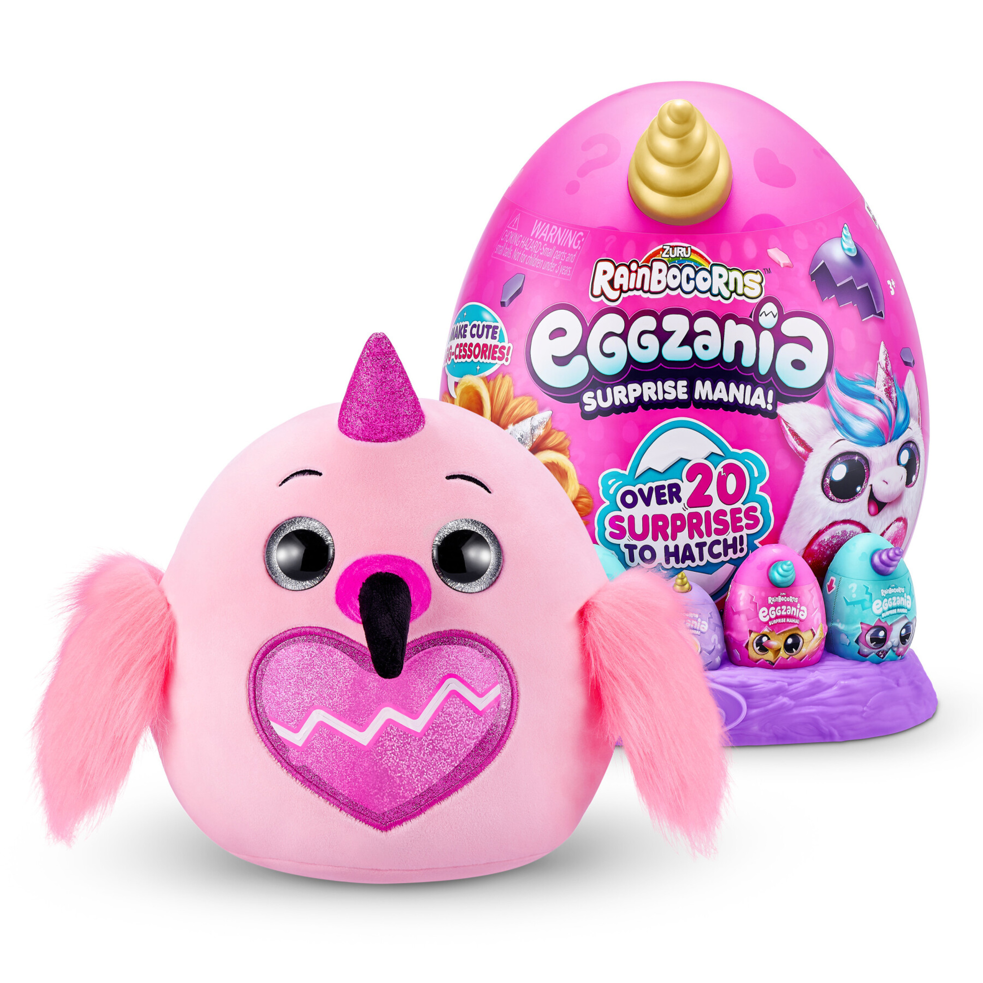 Rainbocorns - eggzania surprise plush mania di zuru - 