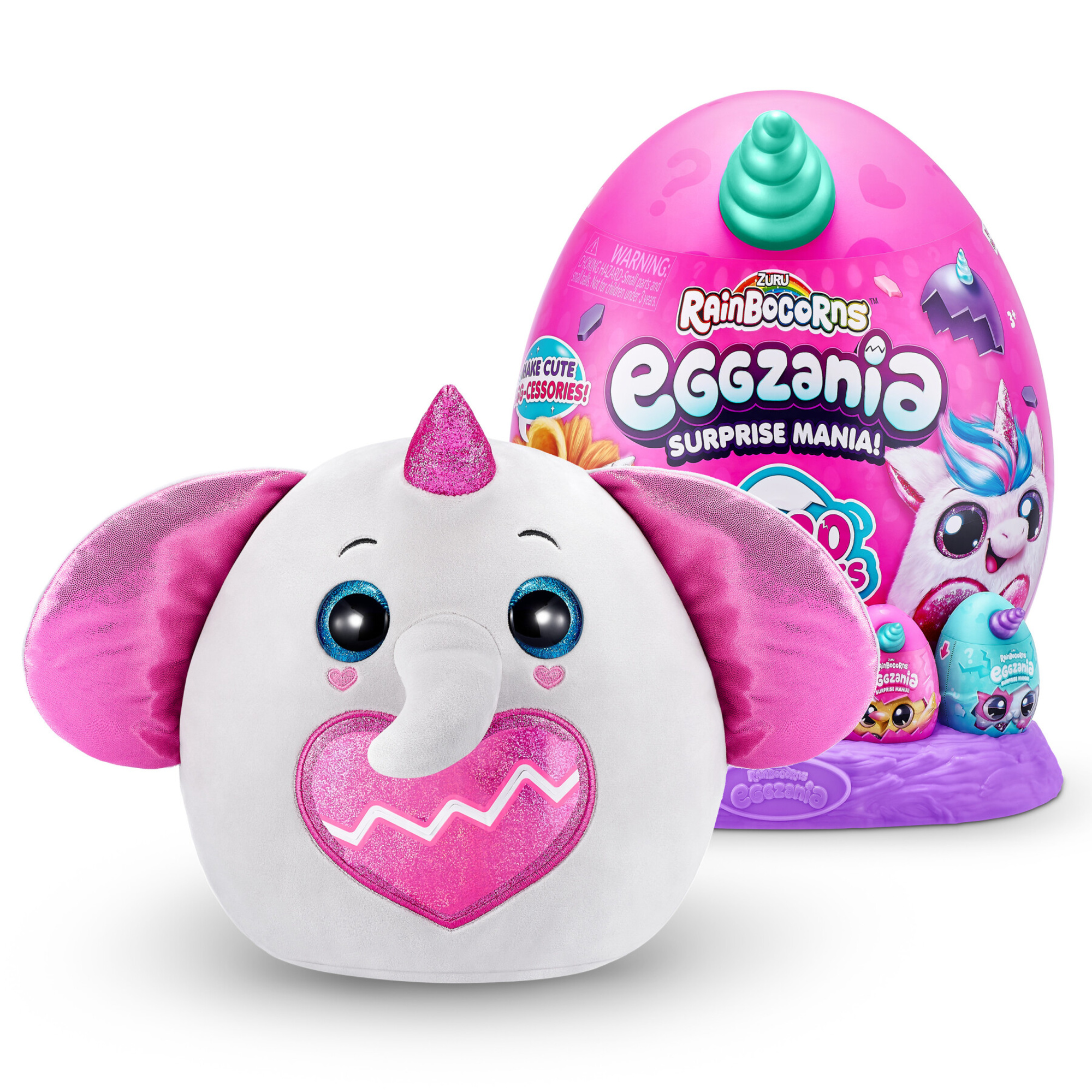 Rainbocorns - eggzania surprise plush mania di zuru - 