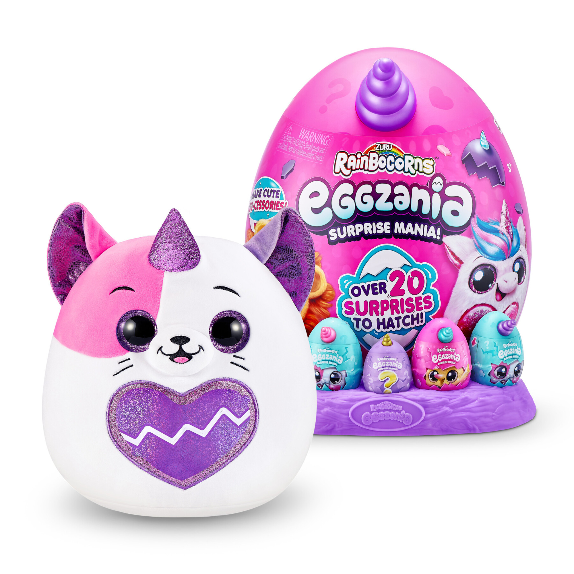 Rainbocorns - eggzania surprise plush mania di zuru - 