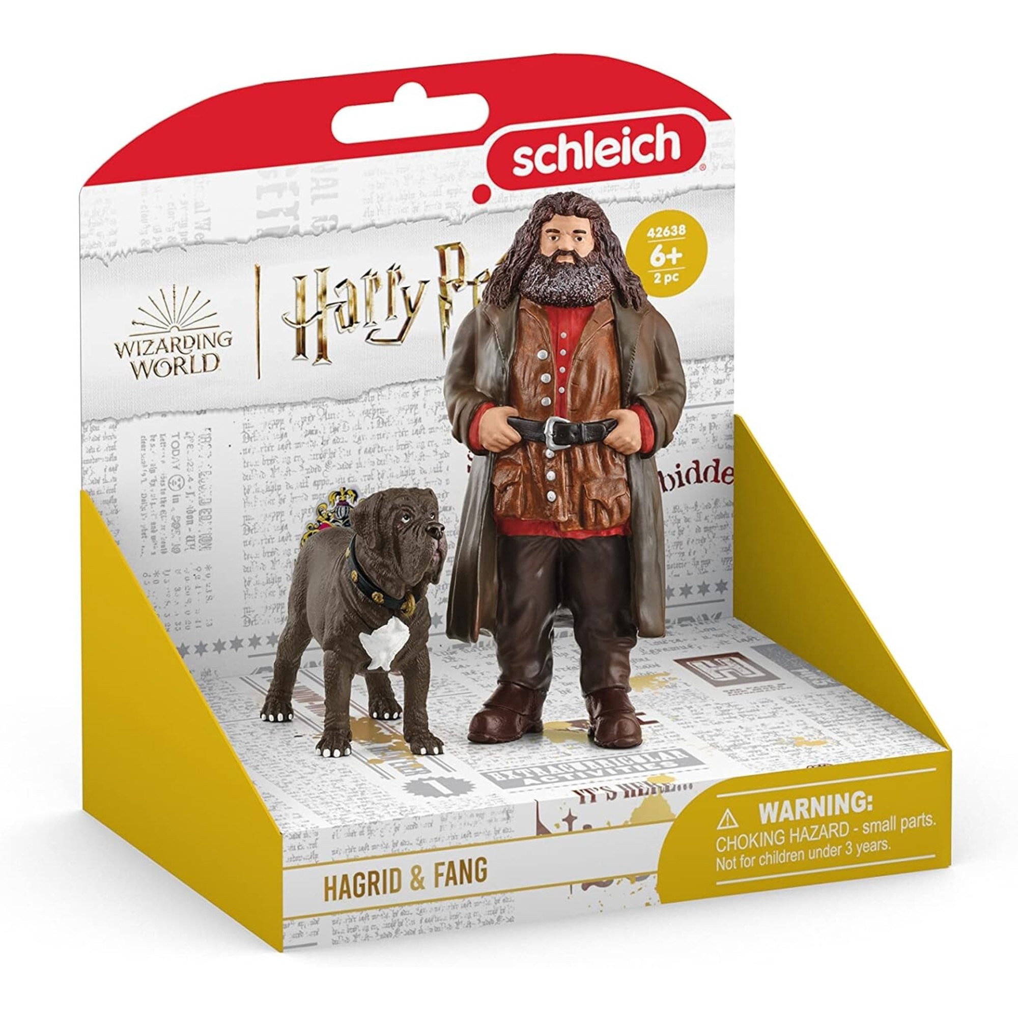 Schleich- hagrid e fang wizarding world playset, multicolore, 42638 - Harry Potter, Schleich