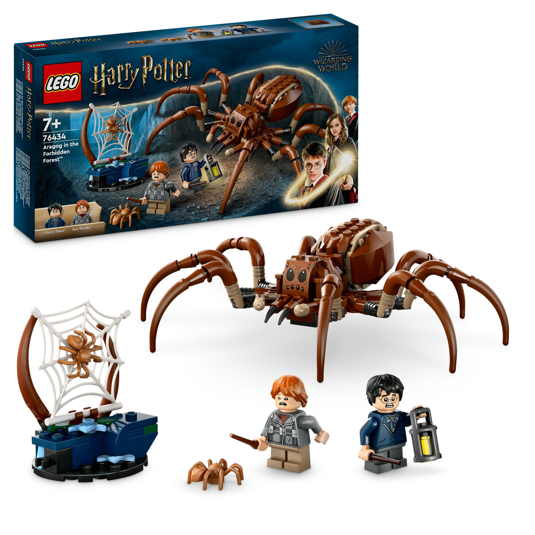 Lego harry potter 76434 aragog nella foresta proibita, ragno giocattolo con parti snodabili, giochi di magia per bambini 7+ - LEGO® Harry Potter™