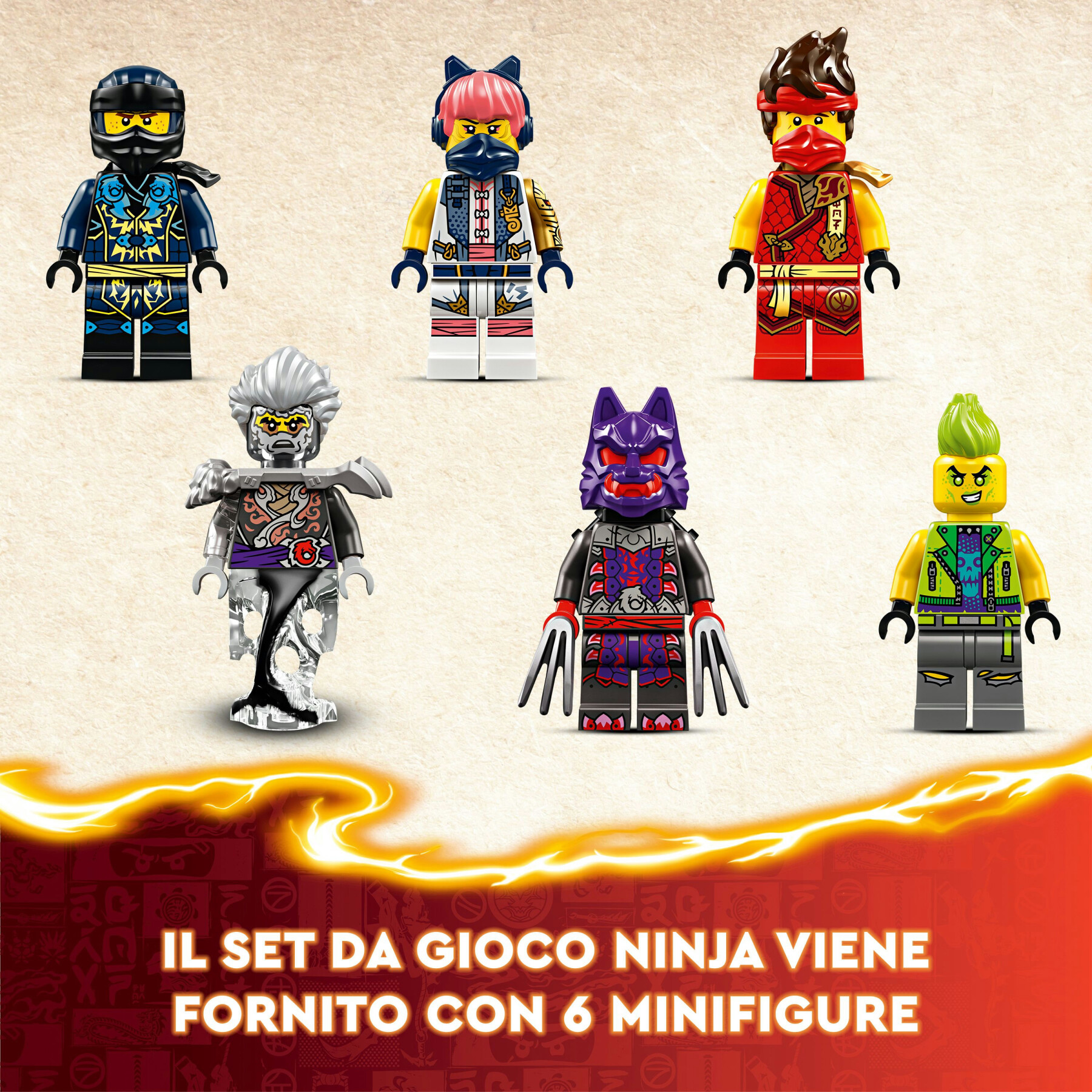 Lego ninjago 71818 torneo: arena di battaglia, giochi per bambini 7+ anni con 6 minifigure e tempio con funzioni da costruire - LEGO NINJAGO