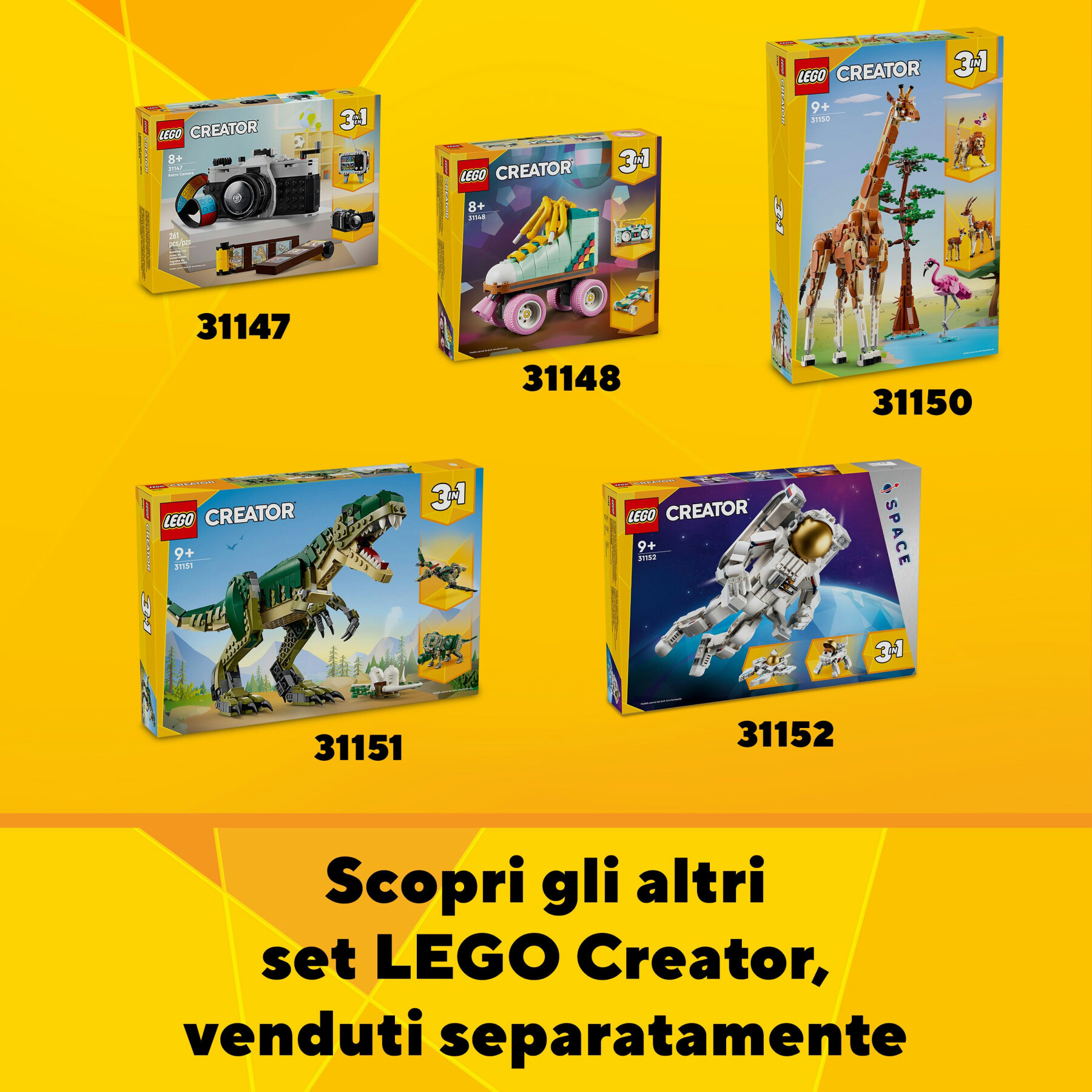 Lego creator 3 in 1 31153 casa moderna, 3 modellini di abitazioni da costruire, giochi per bambini 9+, idea regalo compleanno - LEGO CREATOR, Lego