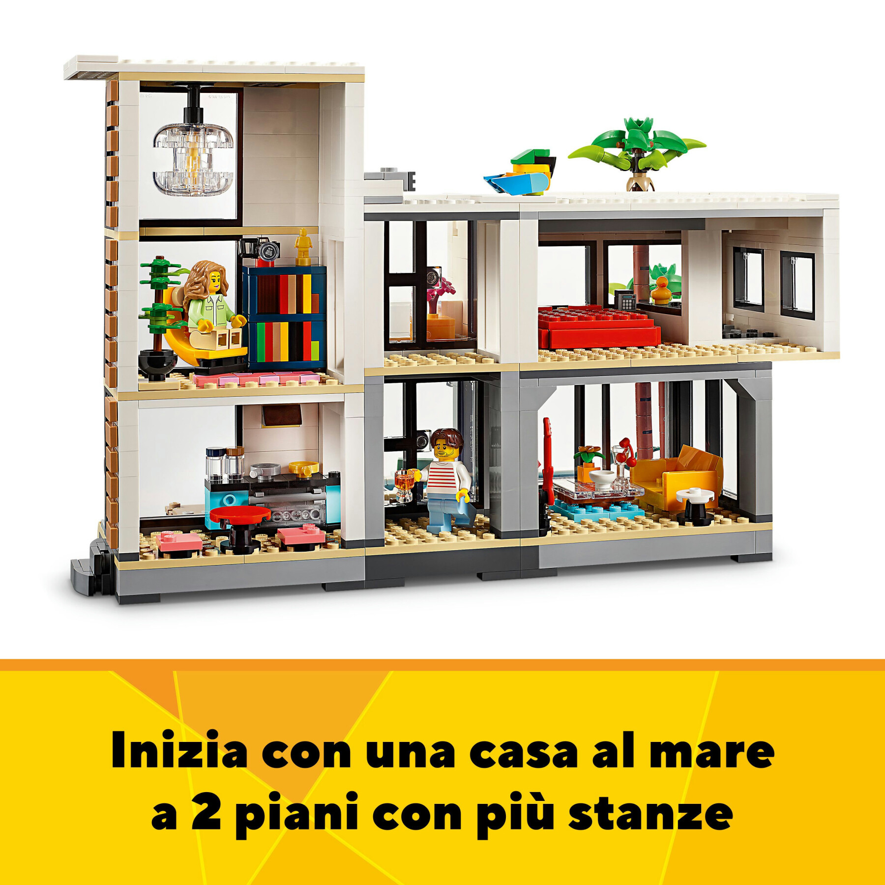 Lego creator 3 in 1 31153 casa moderna, 3 modellini di abitazioni da costruire, giochi per bambini 9+, idea regalo compleanno - LEGO CREATOR, Lego