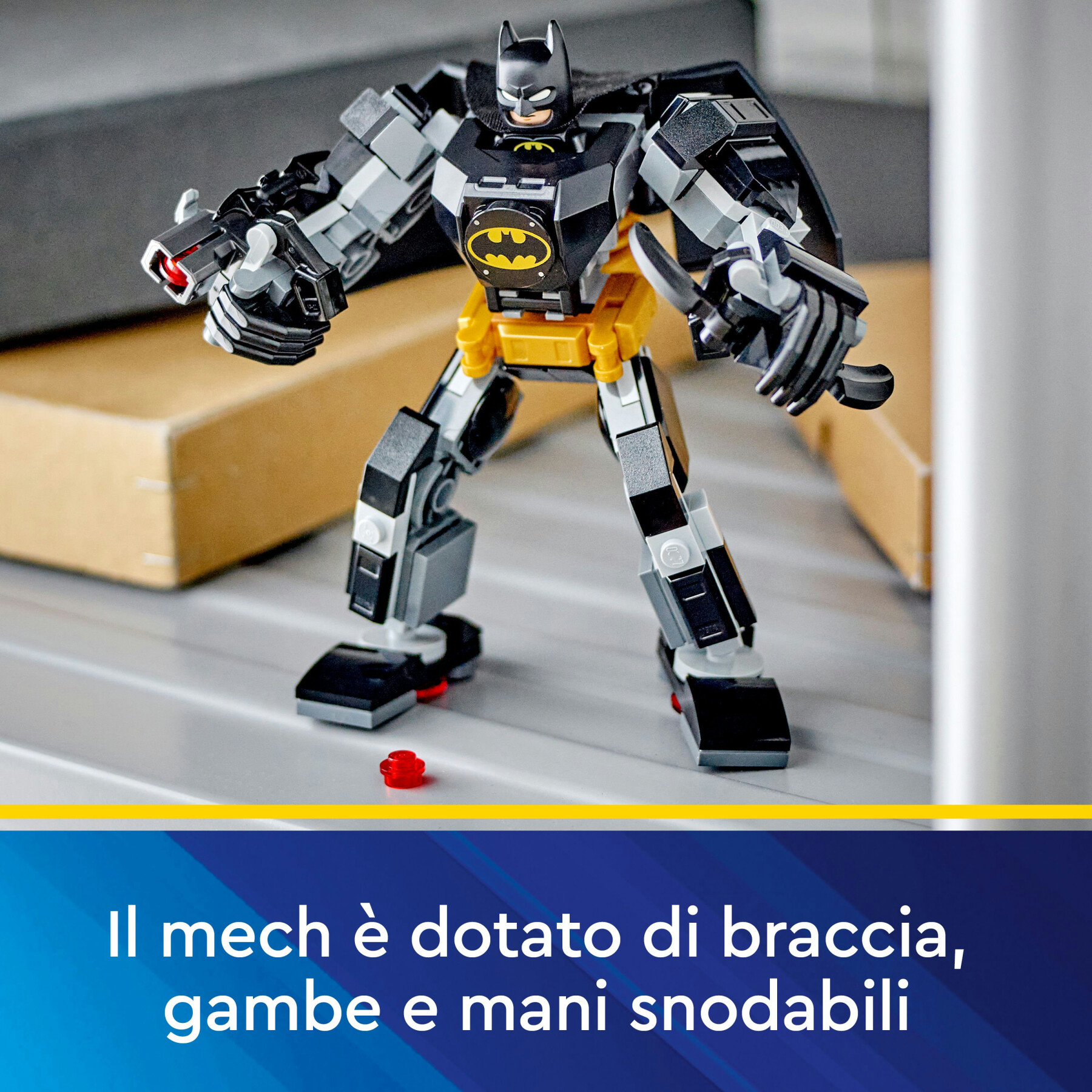 Lego dc 76270 armatura mech di batman, action figure giocattolo, robot snodabile da collezione, giochi creativi per bambini 6+ - LEGO SUPER HEROES
